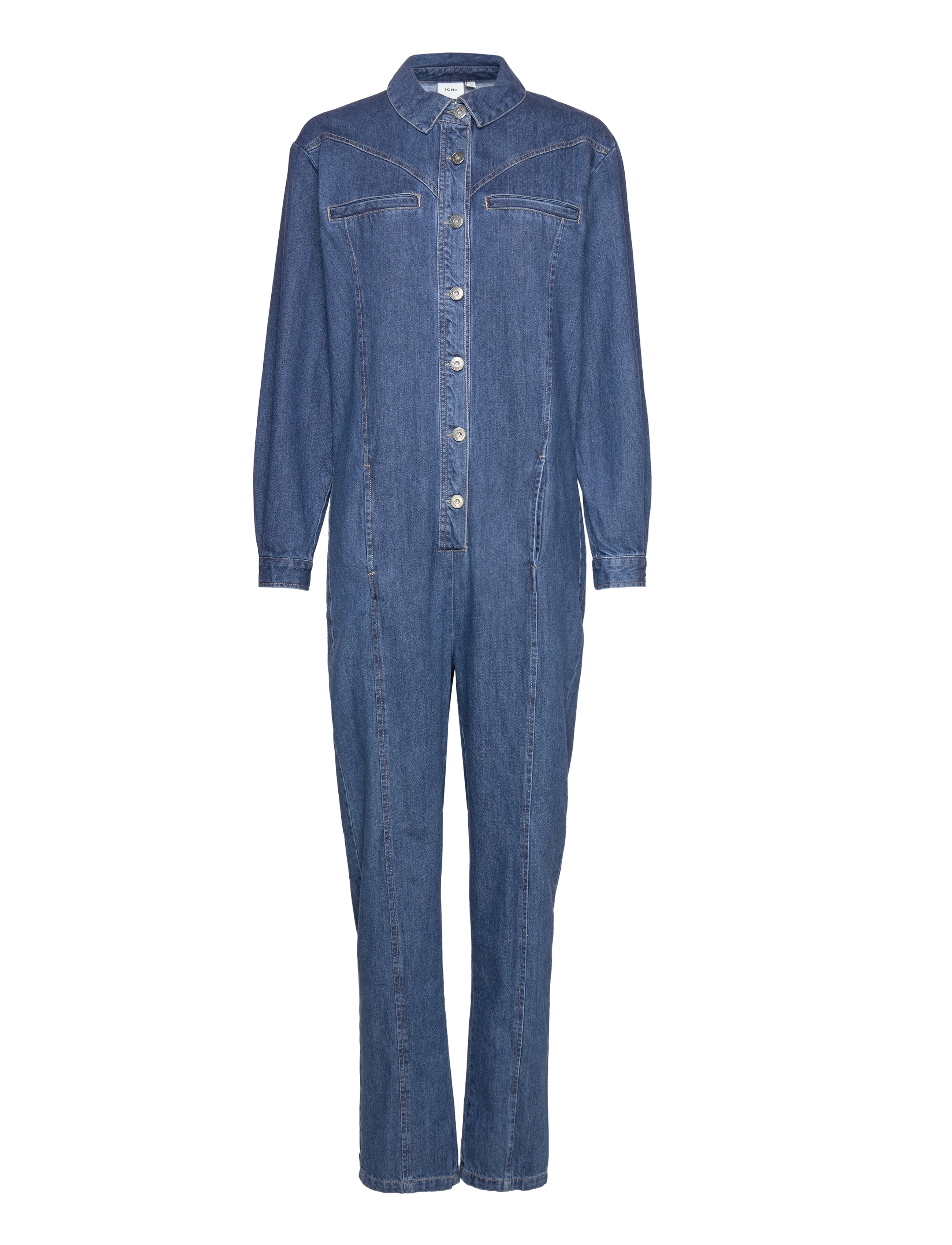ICHI - IHADLEY JS - haalarit - washed med. blue - 2