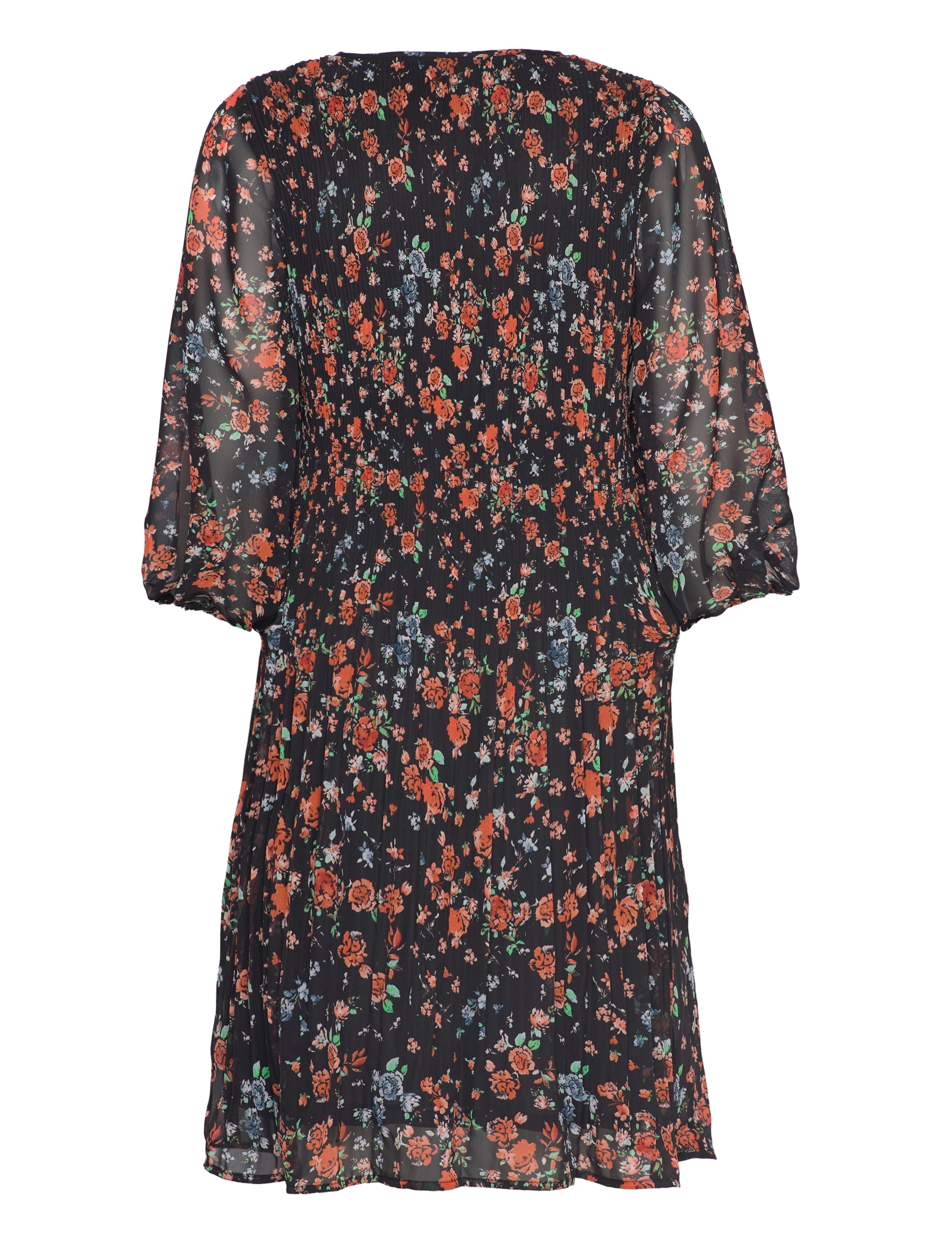 ICHI - IHBALLY DR2 - midi-kleider - black small multi flower - 1