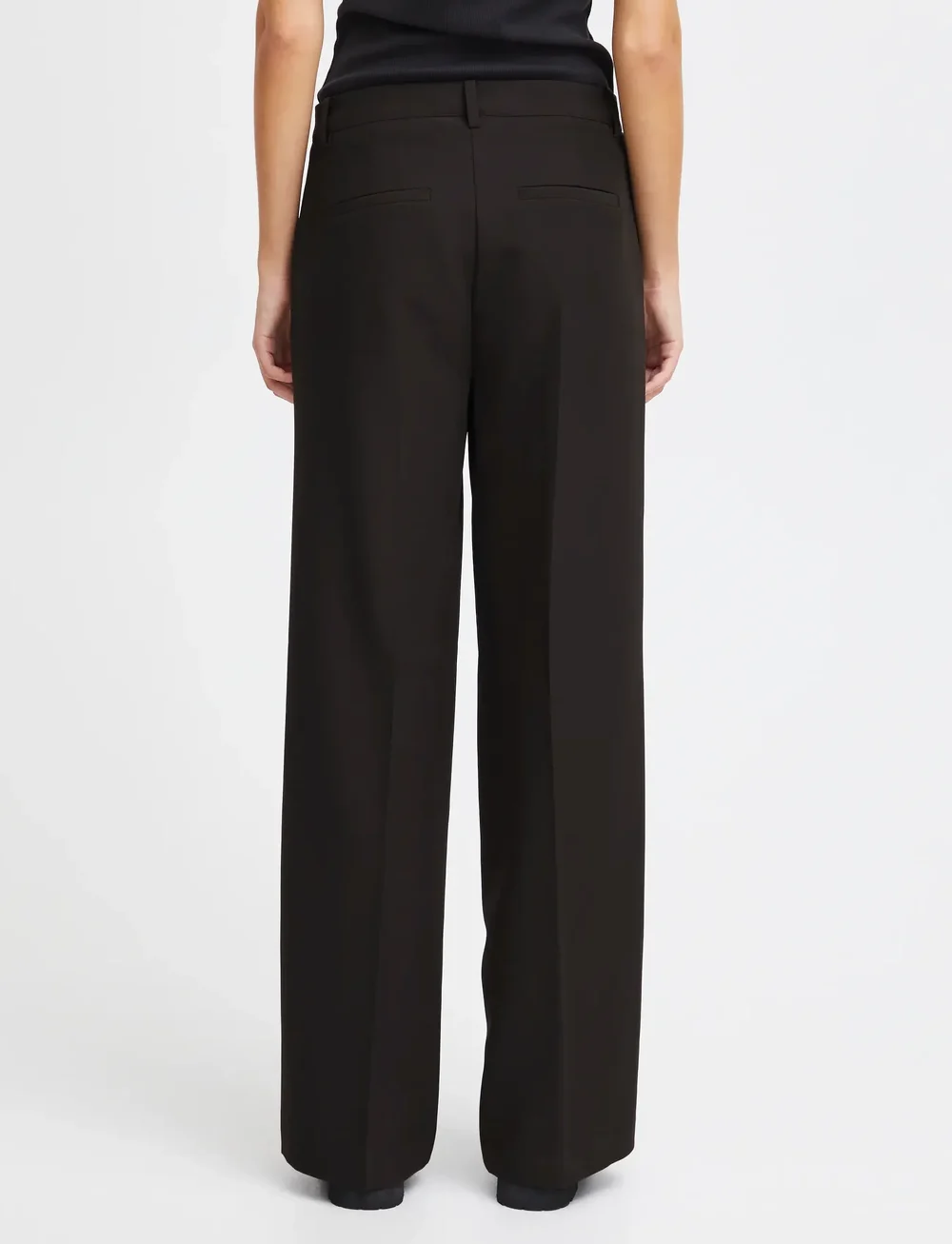 ICHI - IHLEXI WIDE PA - kostymbyxor - black - 3