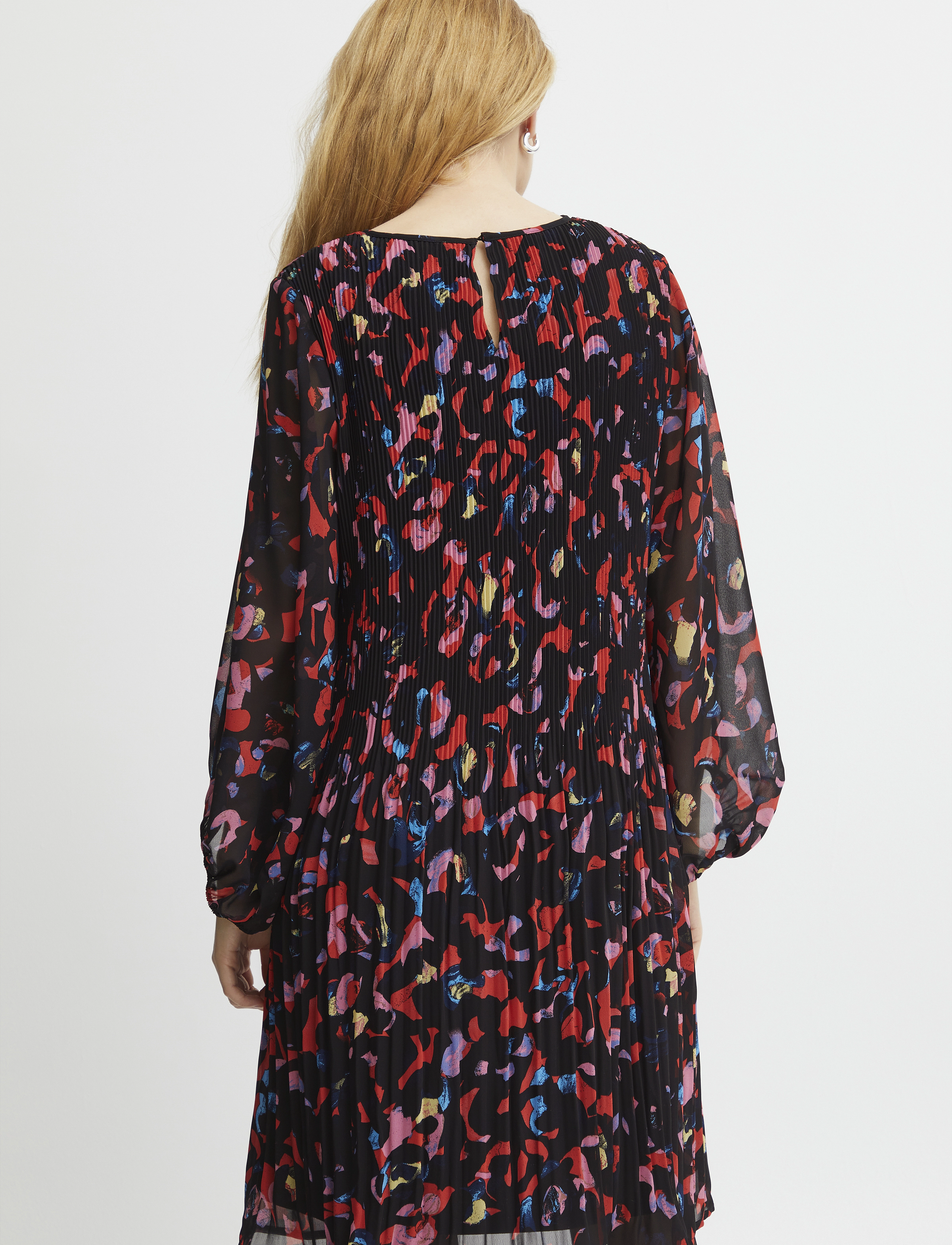 ICHI - IHNALLA DR - kurze kleider - poppy red print mix 1 - 4