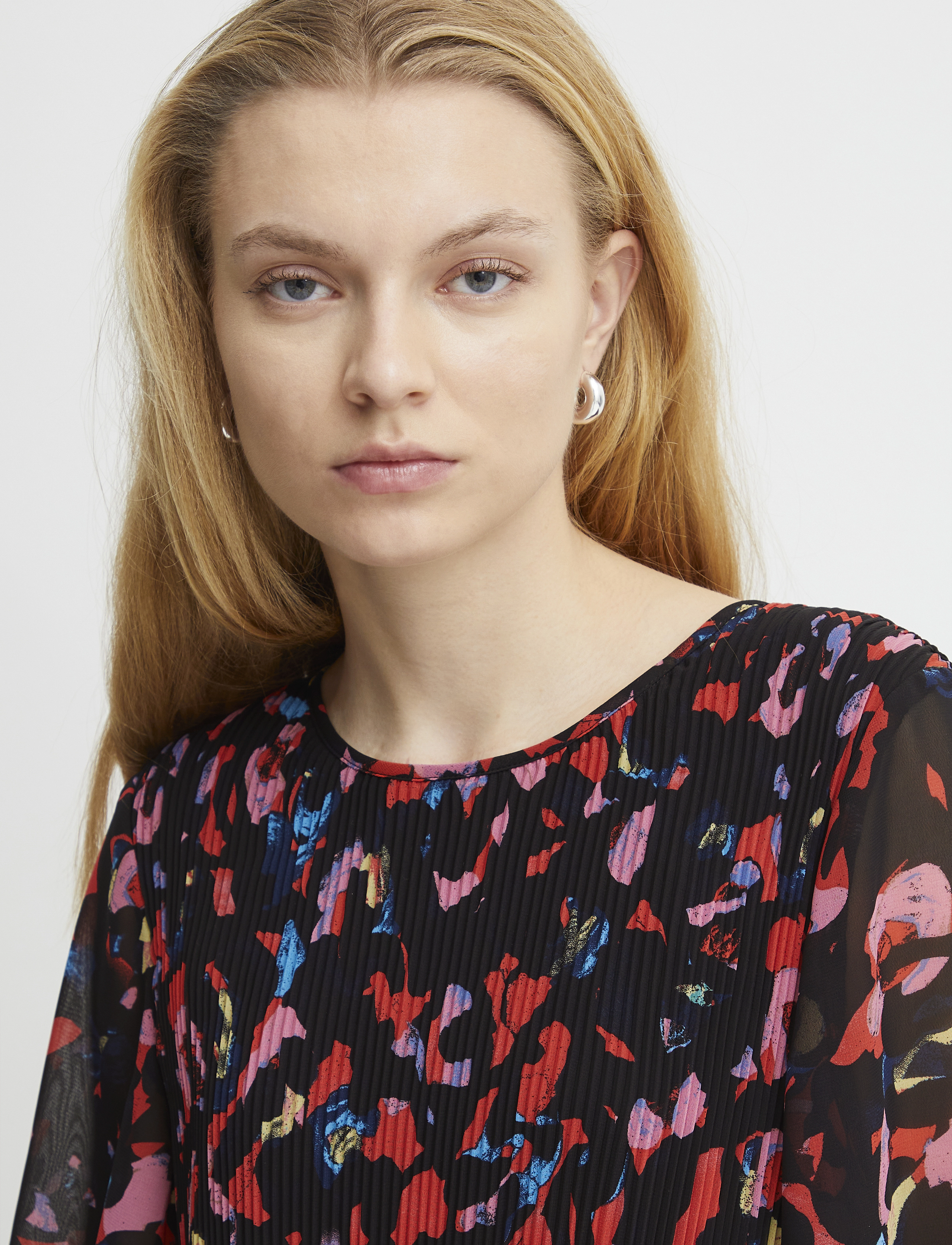 ICHI - IHNALLA DR - kurze kleider - poppy red print mix 1 - 5