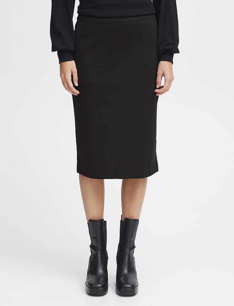 ICHI - IHKATE SUS OFFICE SK - midi-röcke - black - 3