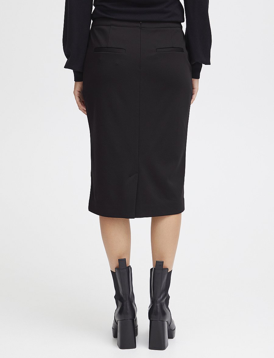 ICHI - IHKATE SUS OFFICE SK - jupes midi - black - 4