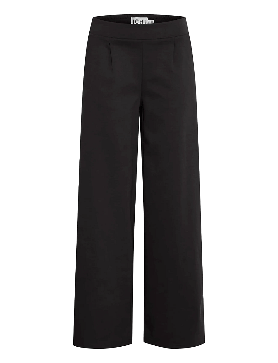 ICHI - IHKATE SUS LONG WIDE PA2 - hosen mit weitem bein - black - 1