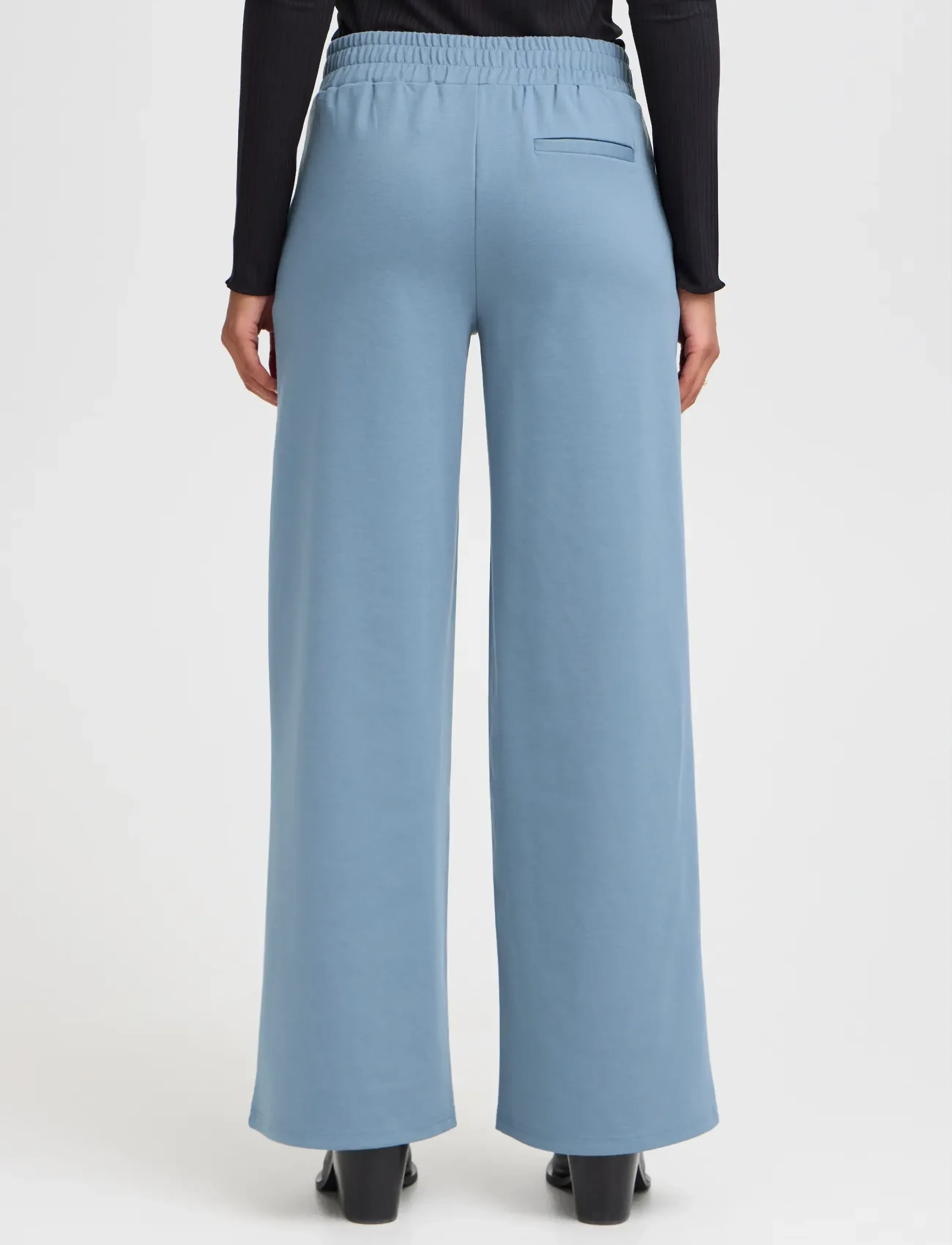 ICHI - IHKATE SUS LONG WIDE PA2 - hosen mit weitem bein - blue mirage - 3
