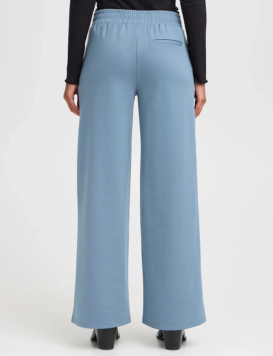 ICHI - IHKATE SUS LONG WIDE PA2 - hosen mit weitem bein - blue mirage - 3