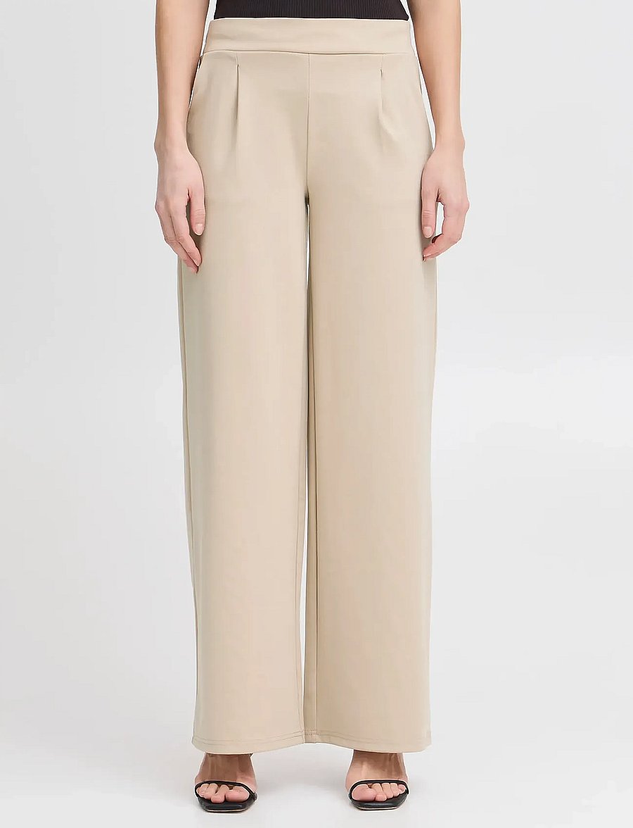 ICHI - IHKATE SUS LONG WIDE PA2 - hosen mit weitem bein - doeskin - 4