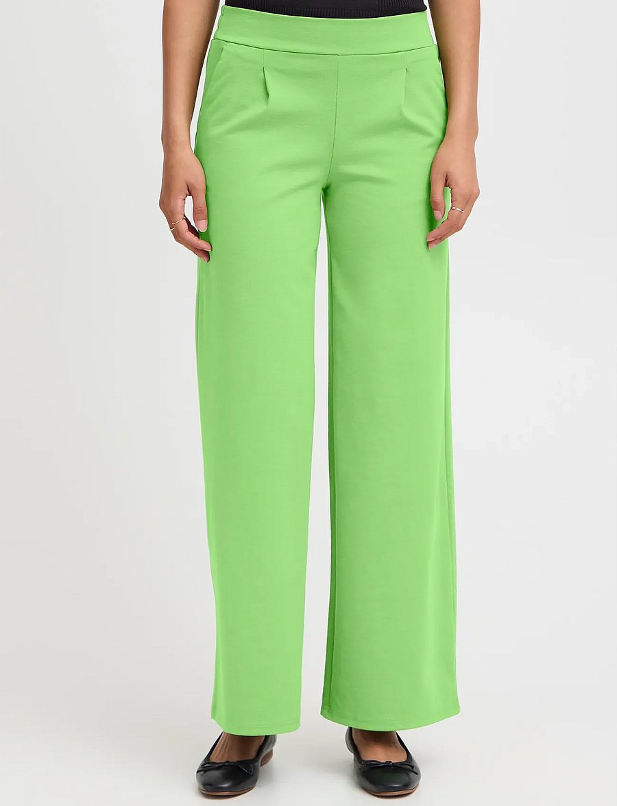 ICHI - IHKATE SUS LONG WIDE PA2 - hosen mit weitem bein - fluorite green - 4