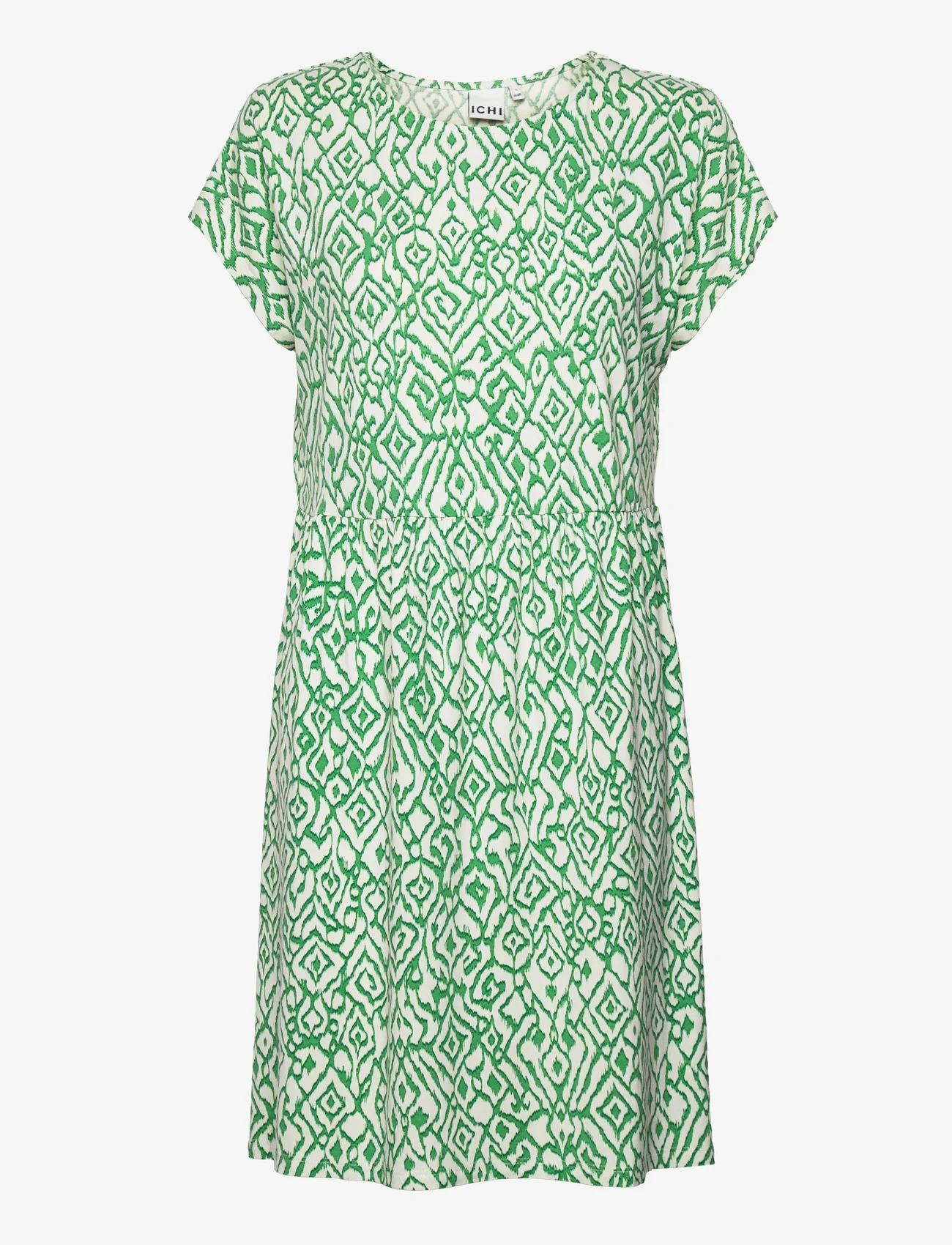 ICHI - IHLISA DR19 - summer dresses - greenbriar ikat print - 0