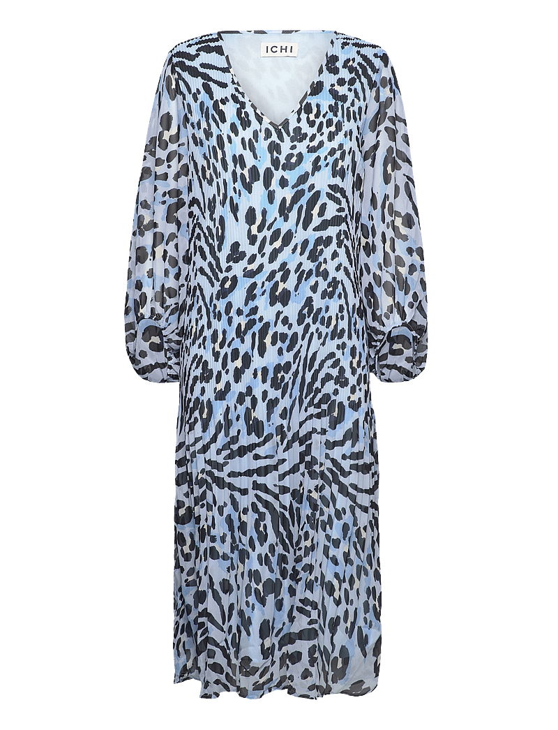 ICHI - IHELLY DR2 - midiklänningar - little boy blue leo print - 1