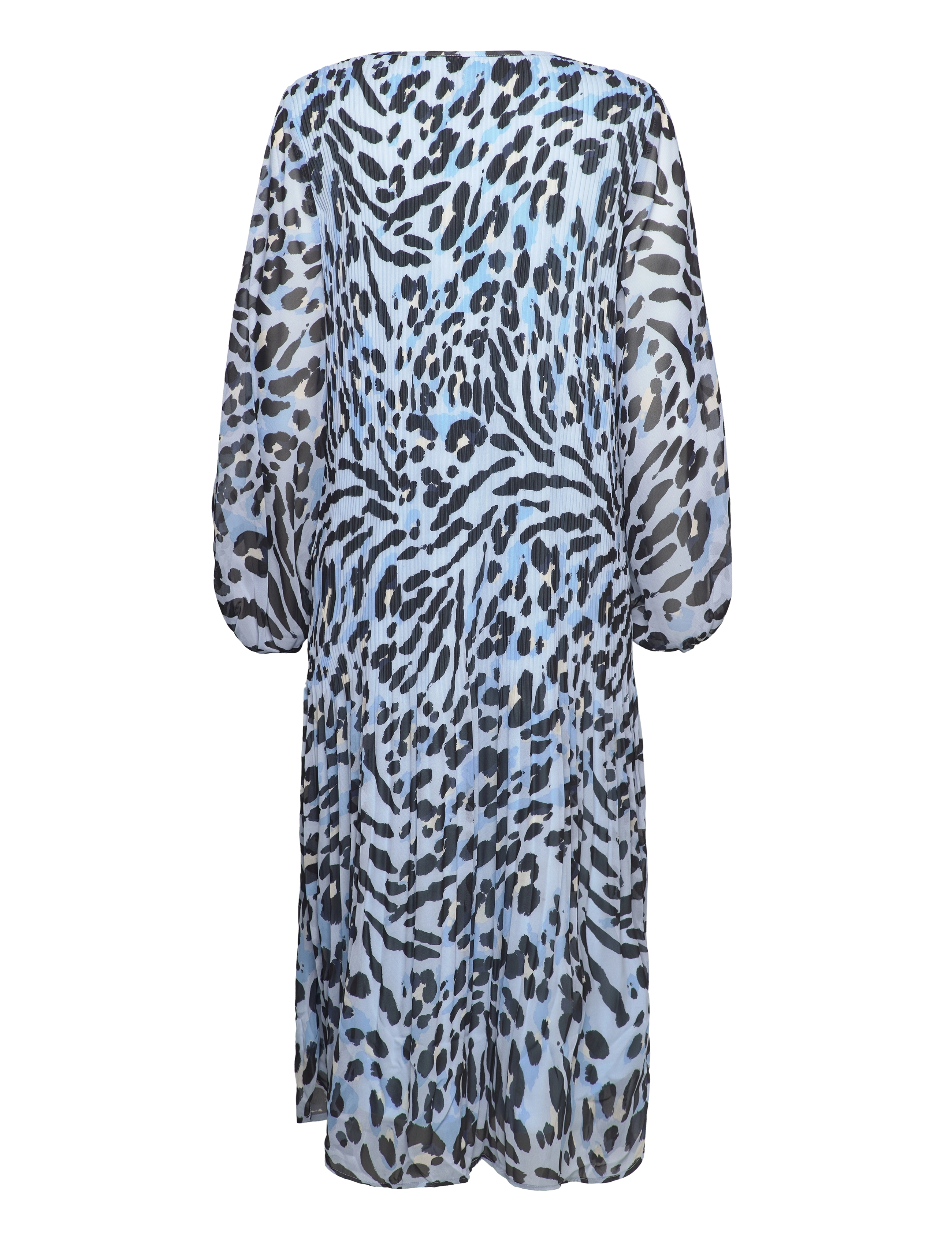 ICHI - IHELLY DR2 - midi-kleider - little boy blue leo print - 2