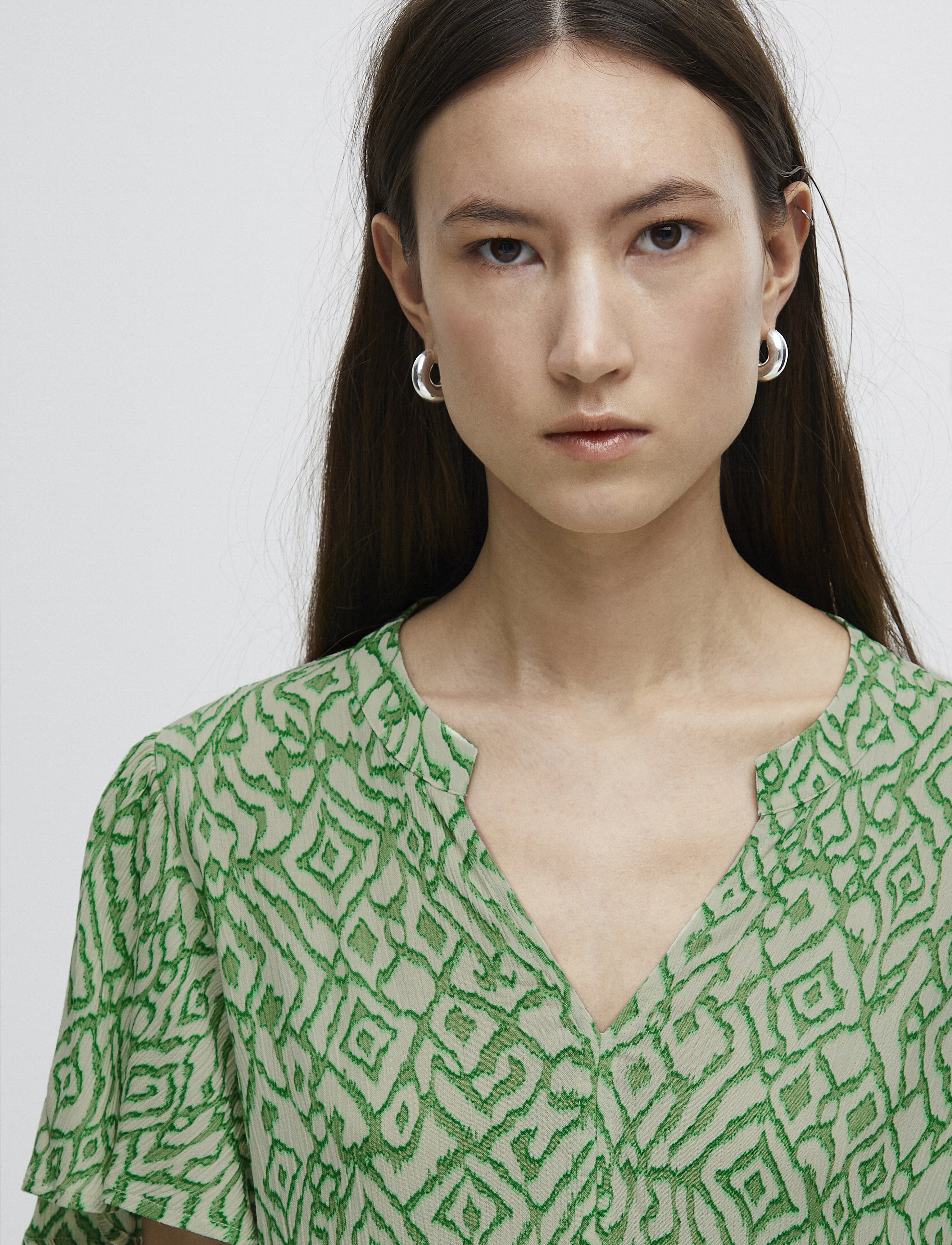 ICHI - IHMARRAKECH AOP DR11 - sommarklänningar - greenbriar ikat print - 5