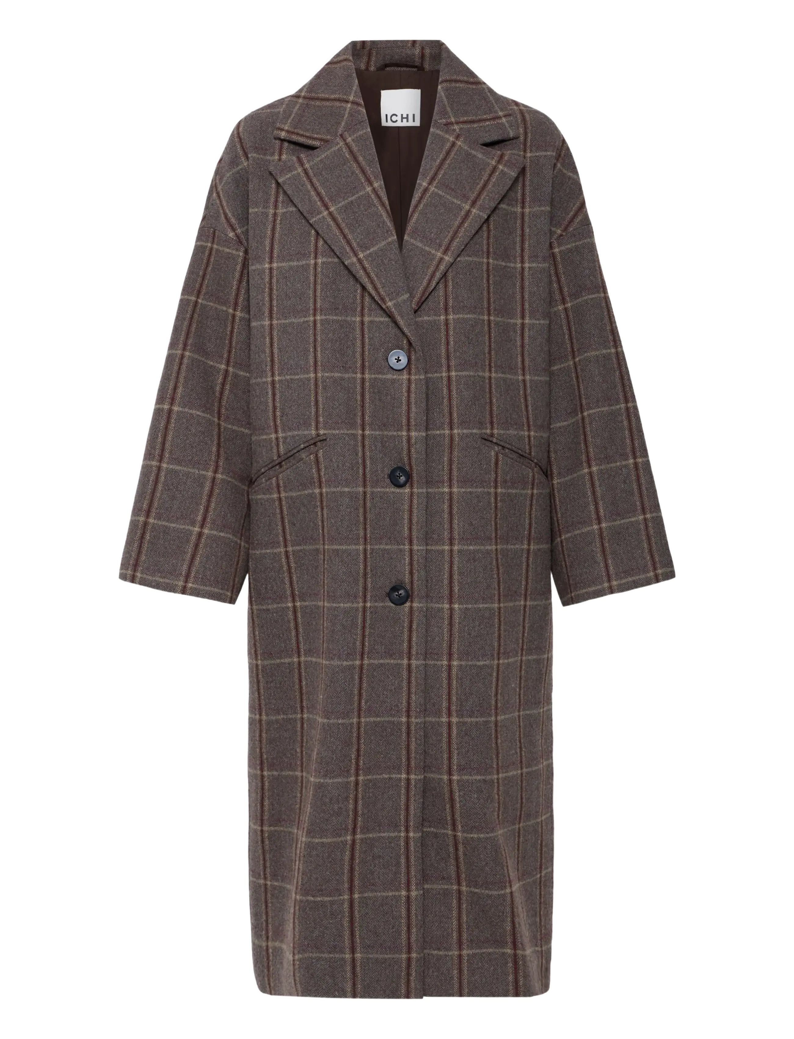 ICHI - IHEMMALU JA - frakker - cocoa brown check - 1