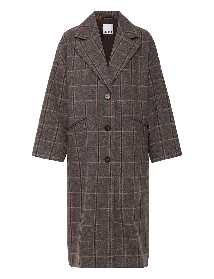 ICHI - IHEMMALU JA - frakker - cocoa brown check - 1