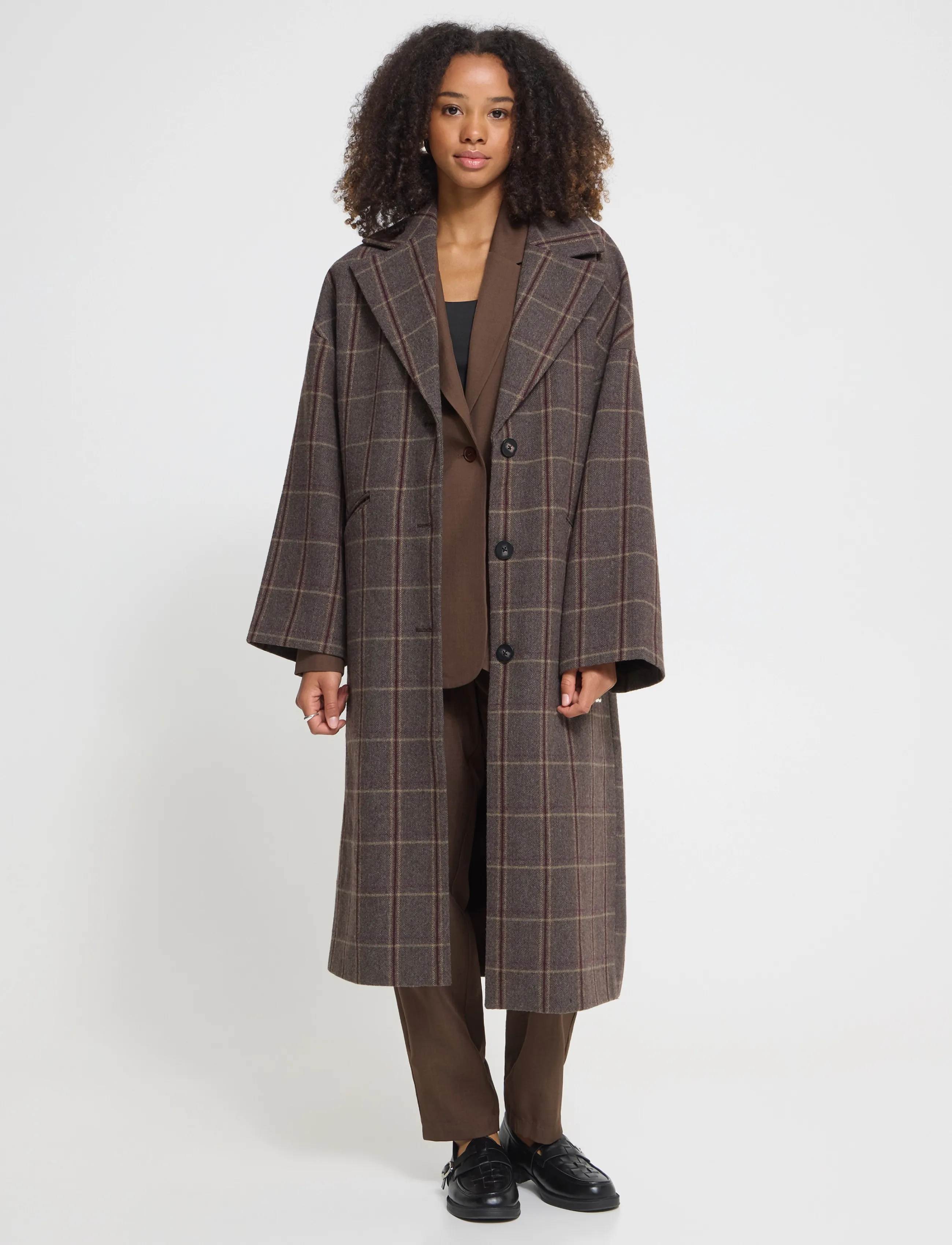 ICHI IHEMMALU JA - ICHI - COCOA BROWN CHECK / brown