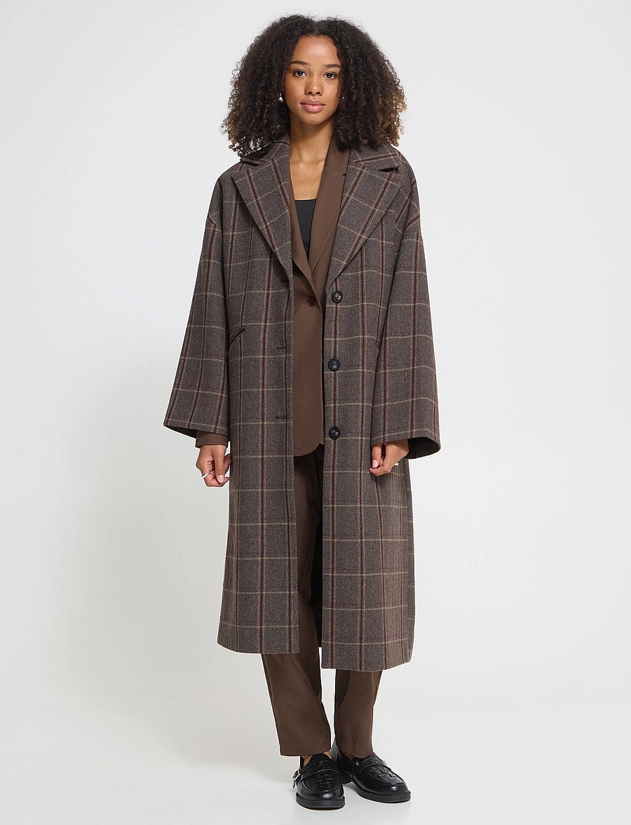 ICHI - IHEMMALU JA - frakker - cocoa brown check - 0