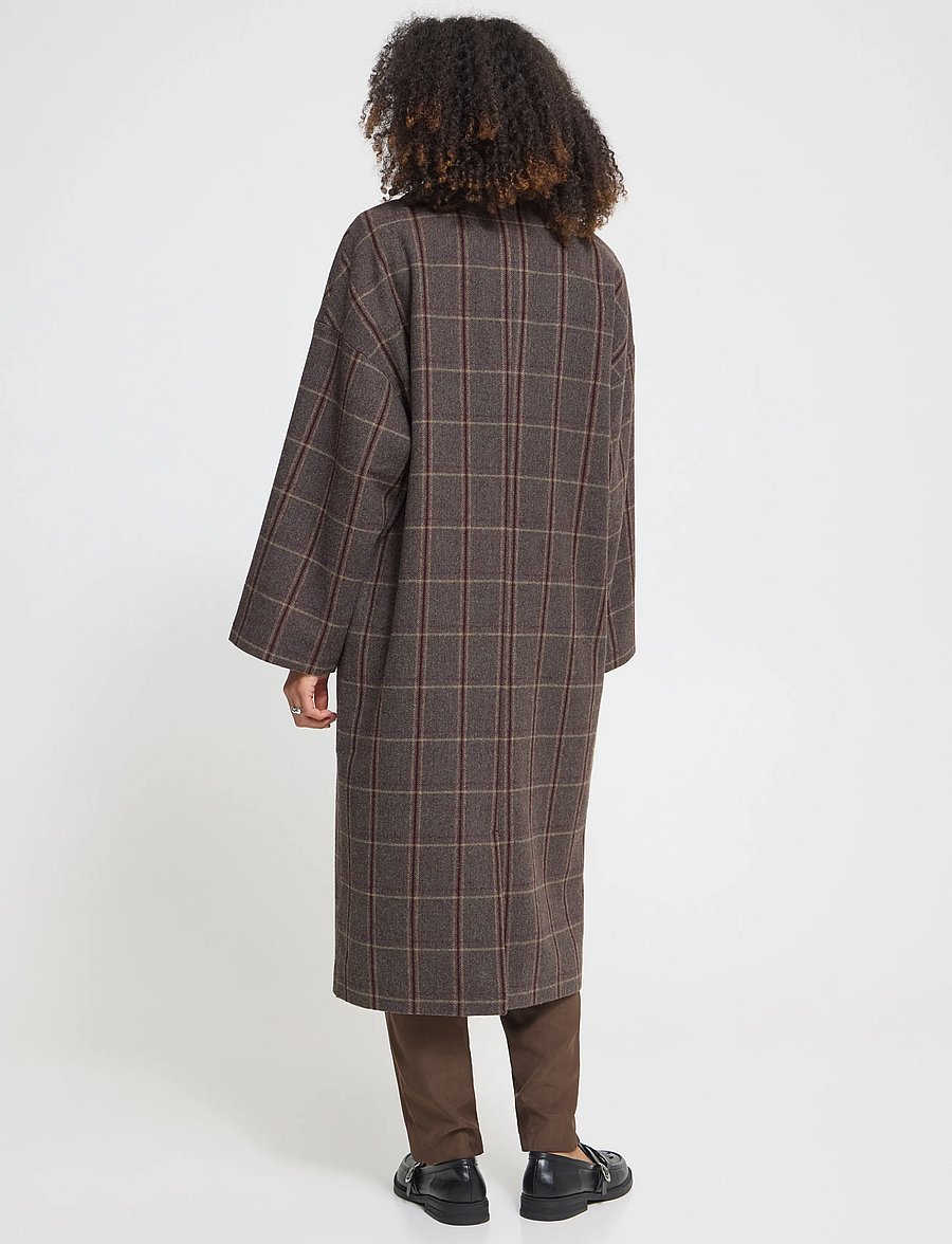 ICHI - IHEMMALU JA - frakker - cocoa brown check - 3
