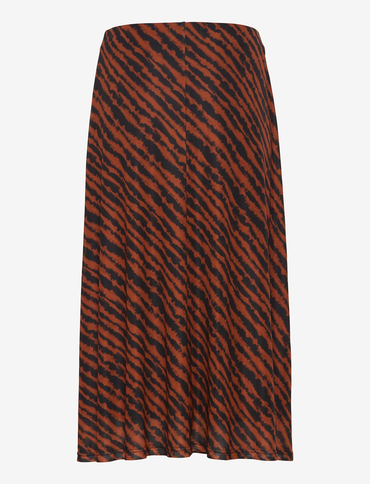 ICHI - IHISTA SK2 - midi skirts - tie dye stripe brown aop - 1