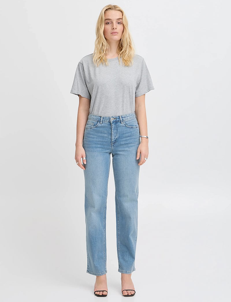 ICHI - IHTWIGGY STRAIGHT - straight jeans - light blue - 0