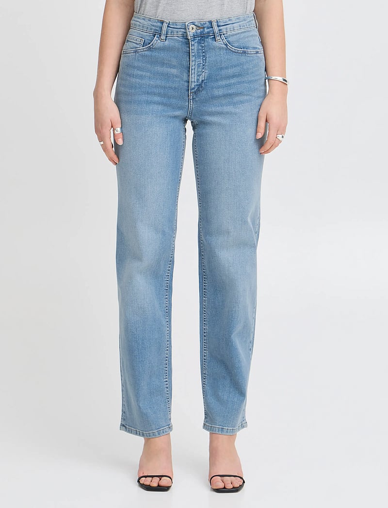 ICHI - IHTWIGGY STRAIGHT - straight jeans - light blue - 4