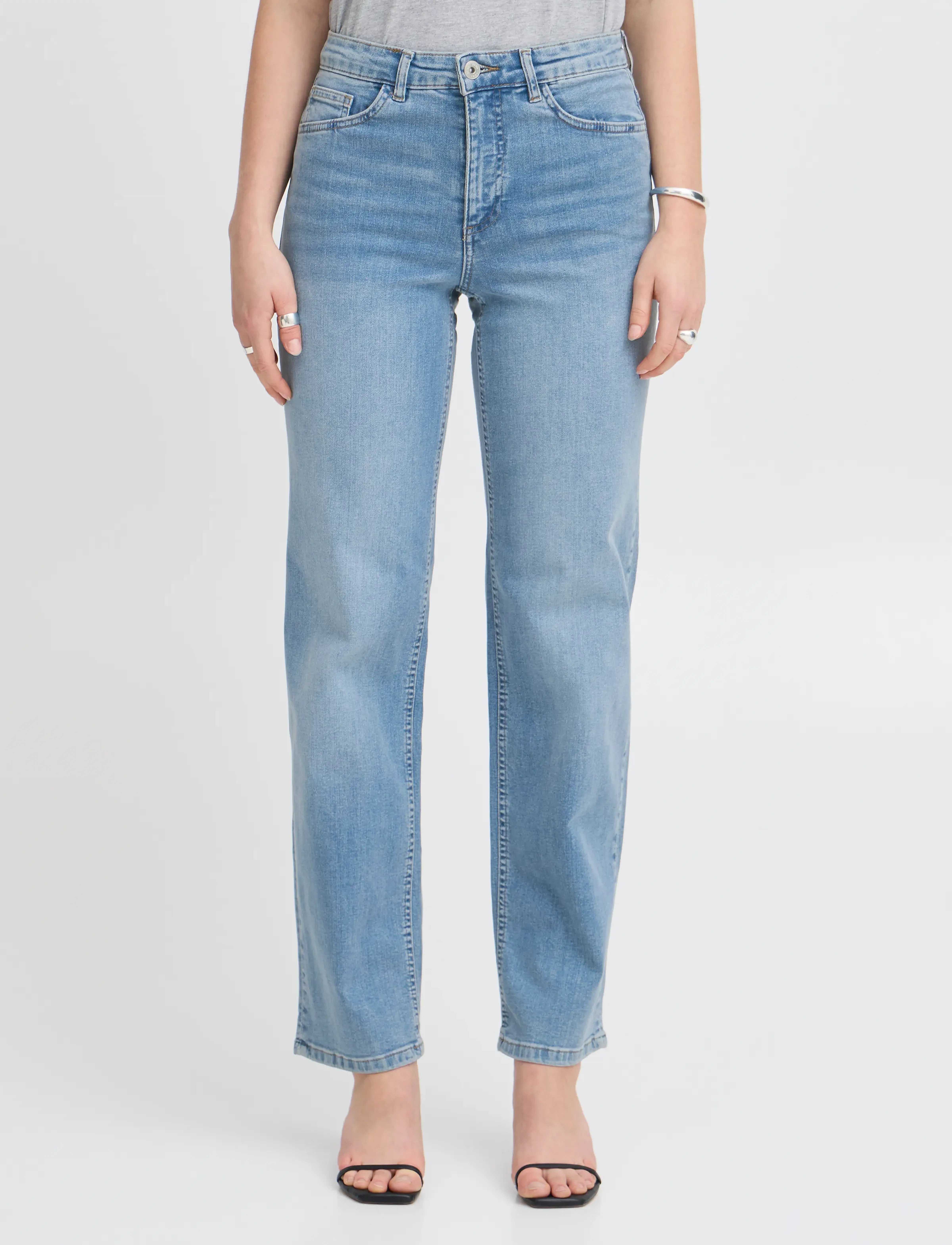 ICHI - IHTWIGGY STRAIGHT - raka jeans - light blue - 4