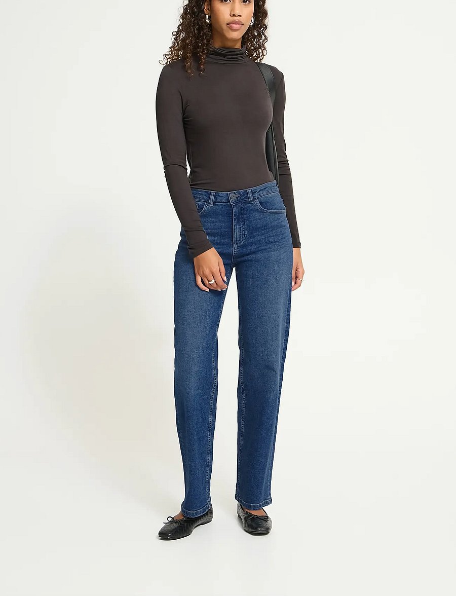 ICHI - IHTWIGGY STRAIGHT - gerade jeans - medium blue - 0