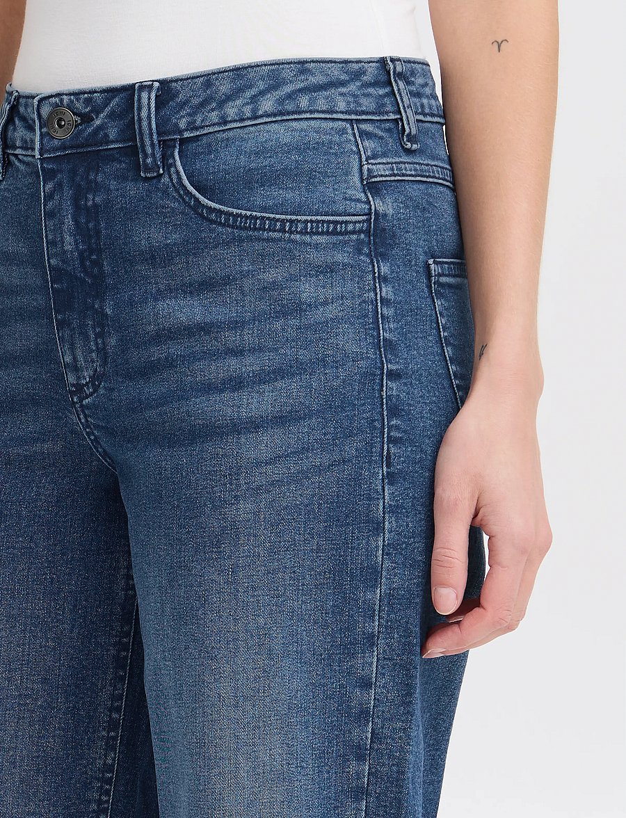 ICHI - IHTWIGGY STRAIGHT - gerade jeans - medium blue - 4