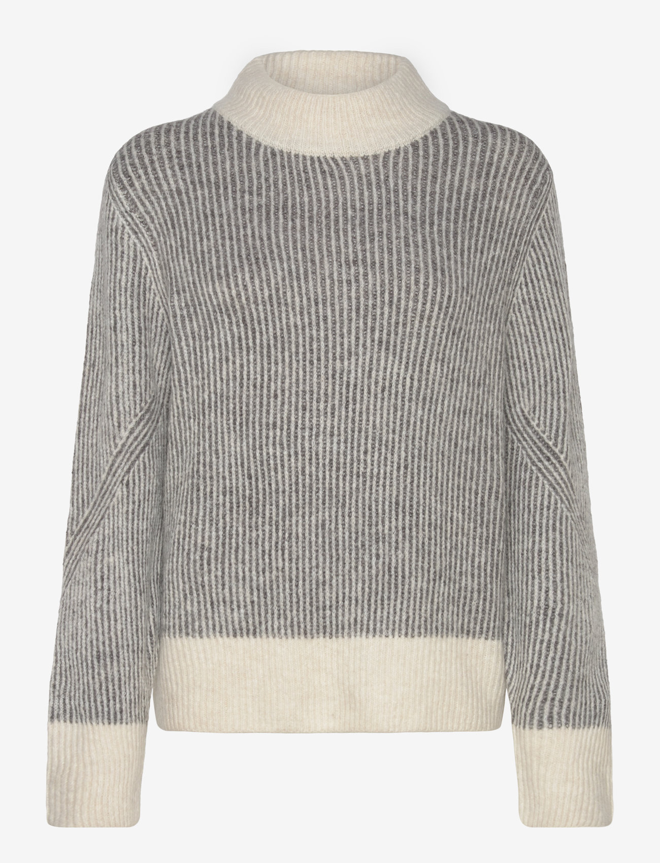 ICHI - IHKAMARA LS STRIPE4 - herbstliche kleidung - dark grey melange - 0