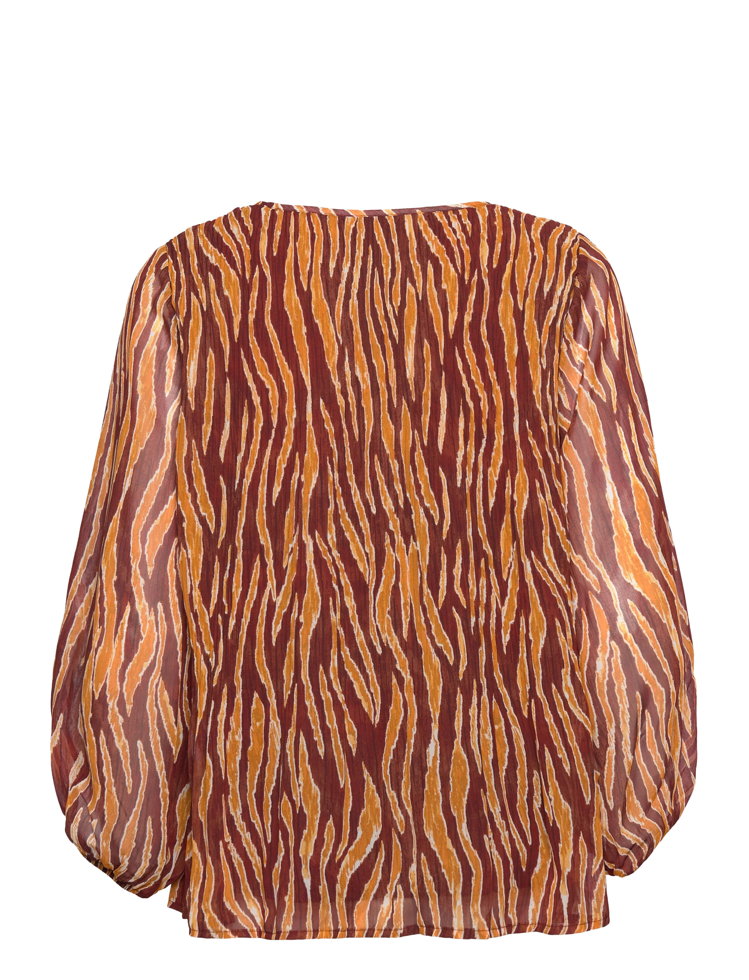 ICHI - IHILLY MS - blouses à manches longues - brown animal structure aop - 2