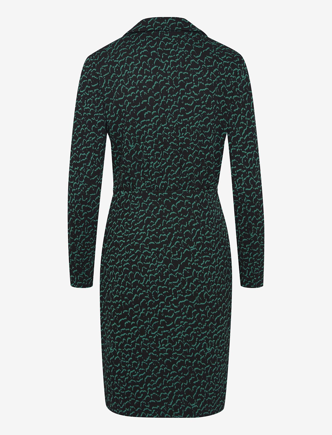 ICHI - IHKATE JACQUARD DR4 - korte kjoler - ditsy outline green aop - 2