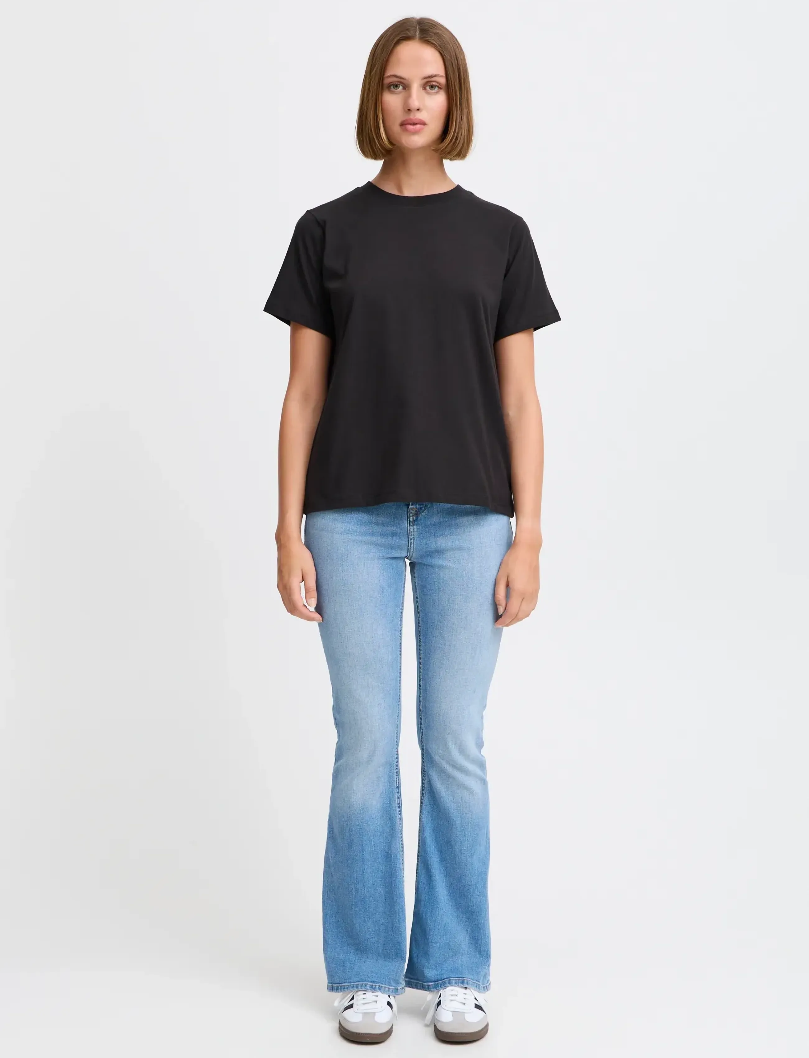 ICHI Ihpalmer Loose Ss, Kvinder, Løs Kortærmet T-Shirt, Sort, Str: XXL