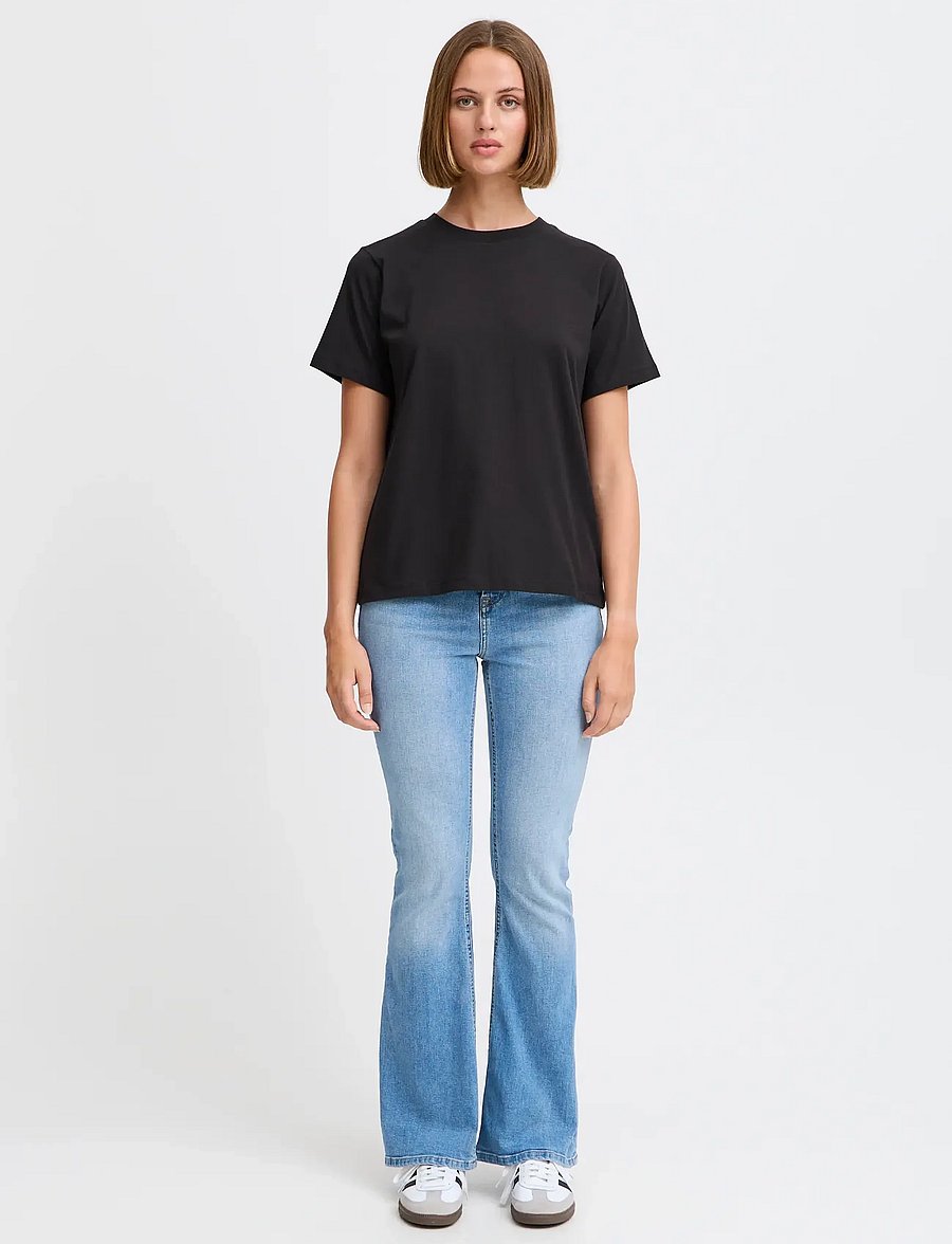 ICHI - IHPALMER LOOSE SS - t-shirts - black - 0