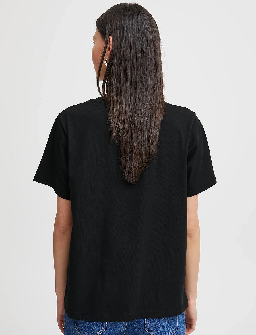 ICHI - IHPALMER LOOSE SS - t-shirts - black - 3