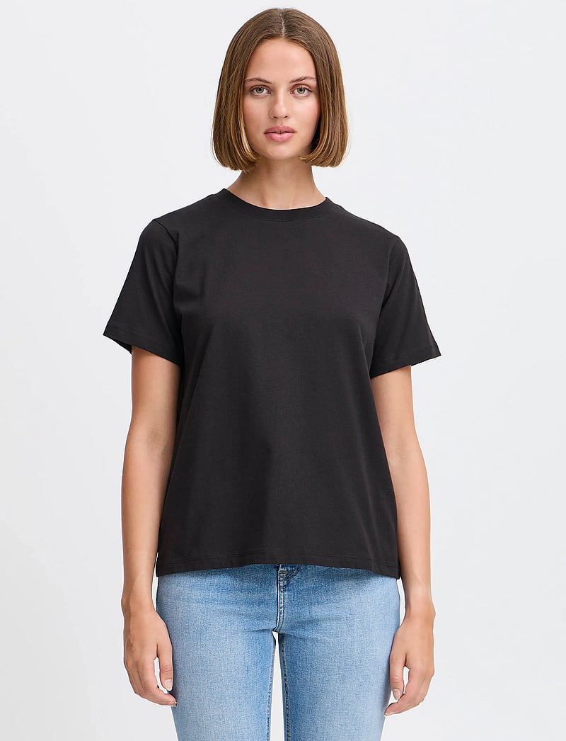 ICHI - IHPALMER LOOSE SS - t-shirts - black - 4