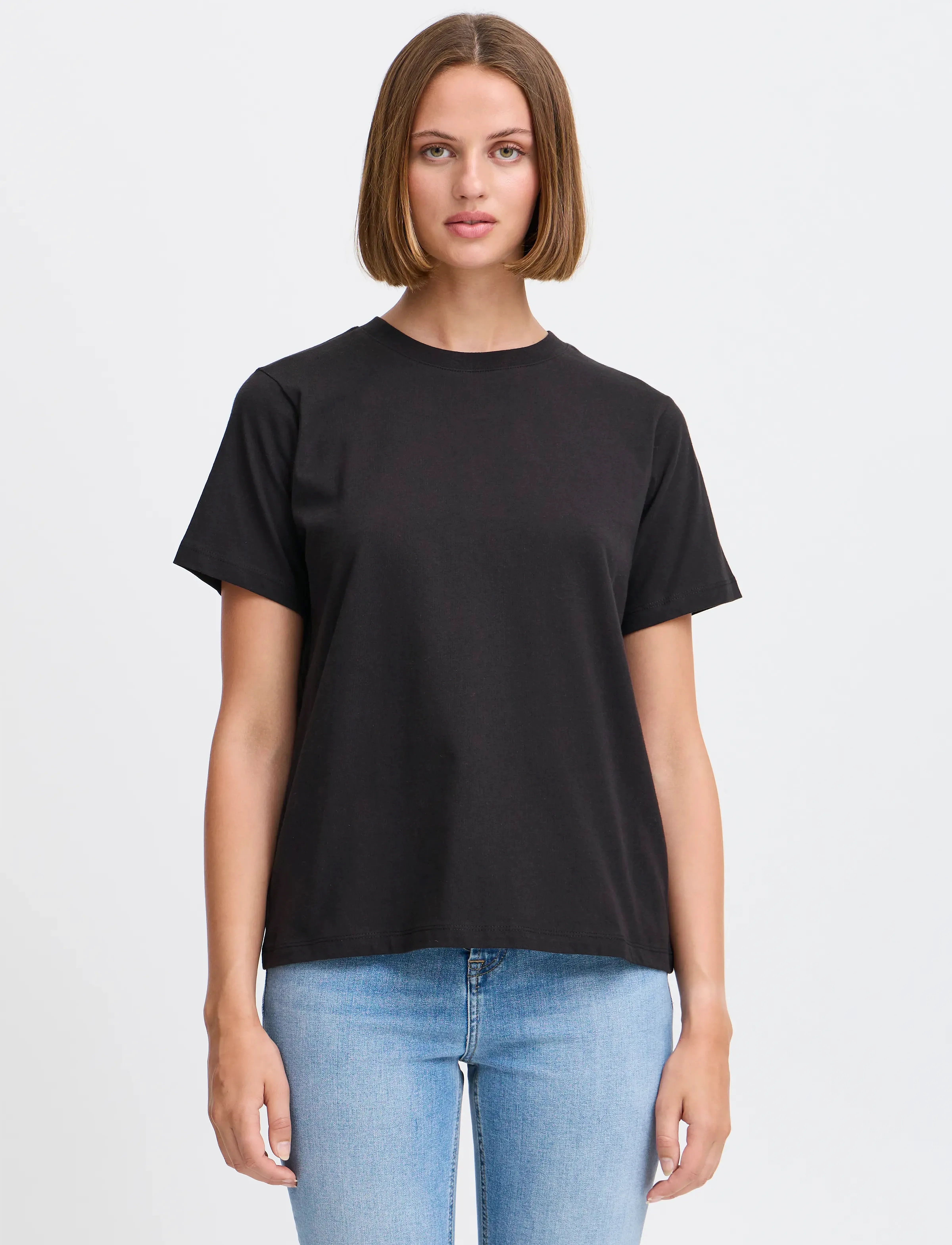 ICHI - IHPALMER LOOSE SS - t-shirts - black - 4