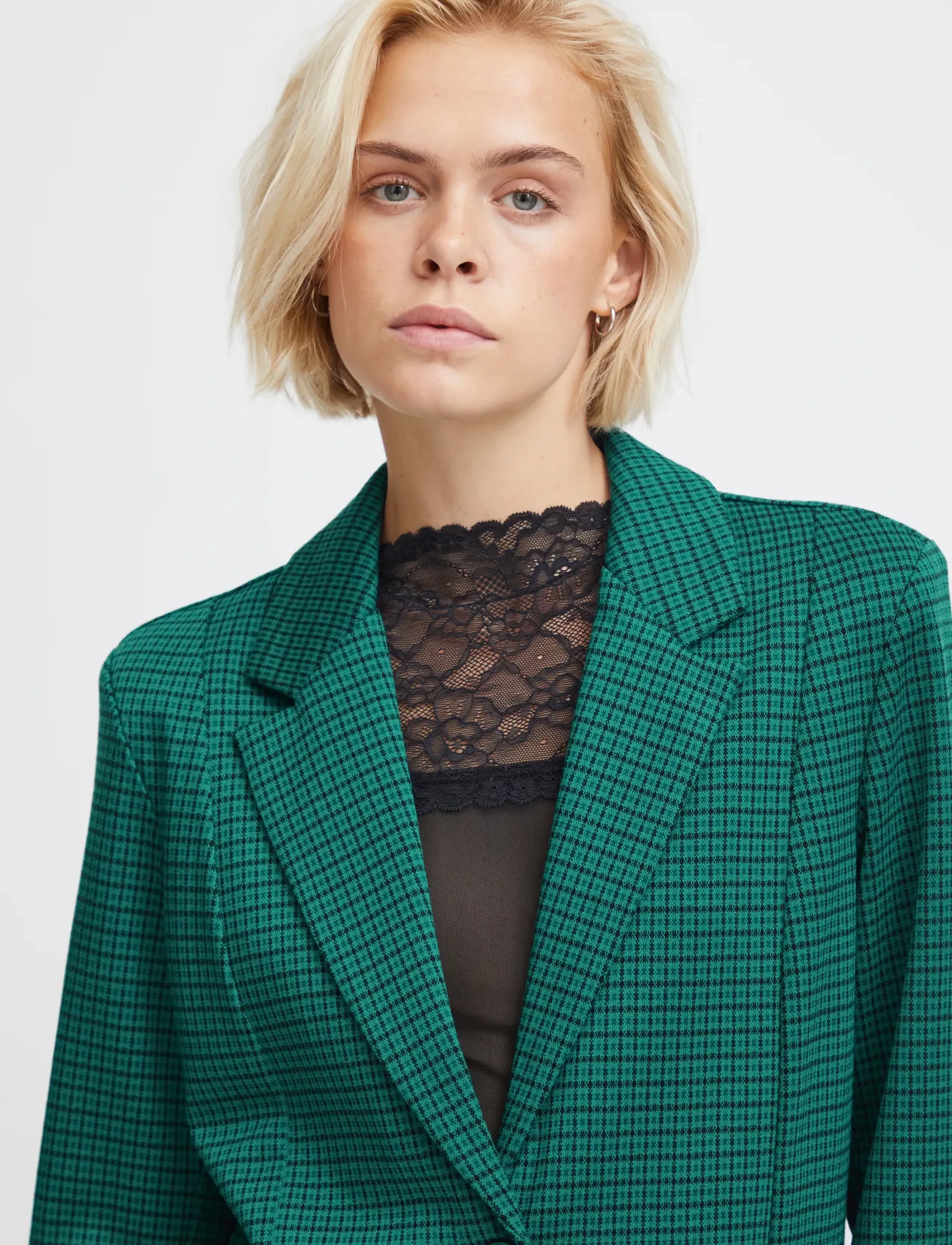 ICHI - IHKATE CAMELEON OVERSIZE BL - festtøj til outletpriser - cadmium green - 5