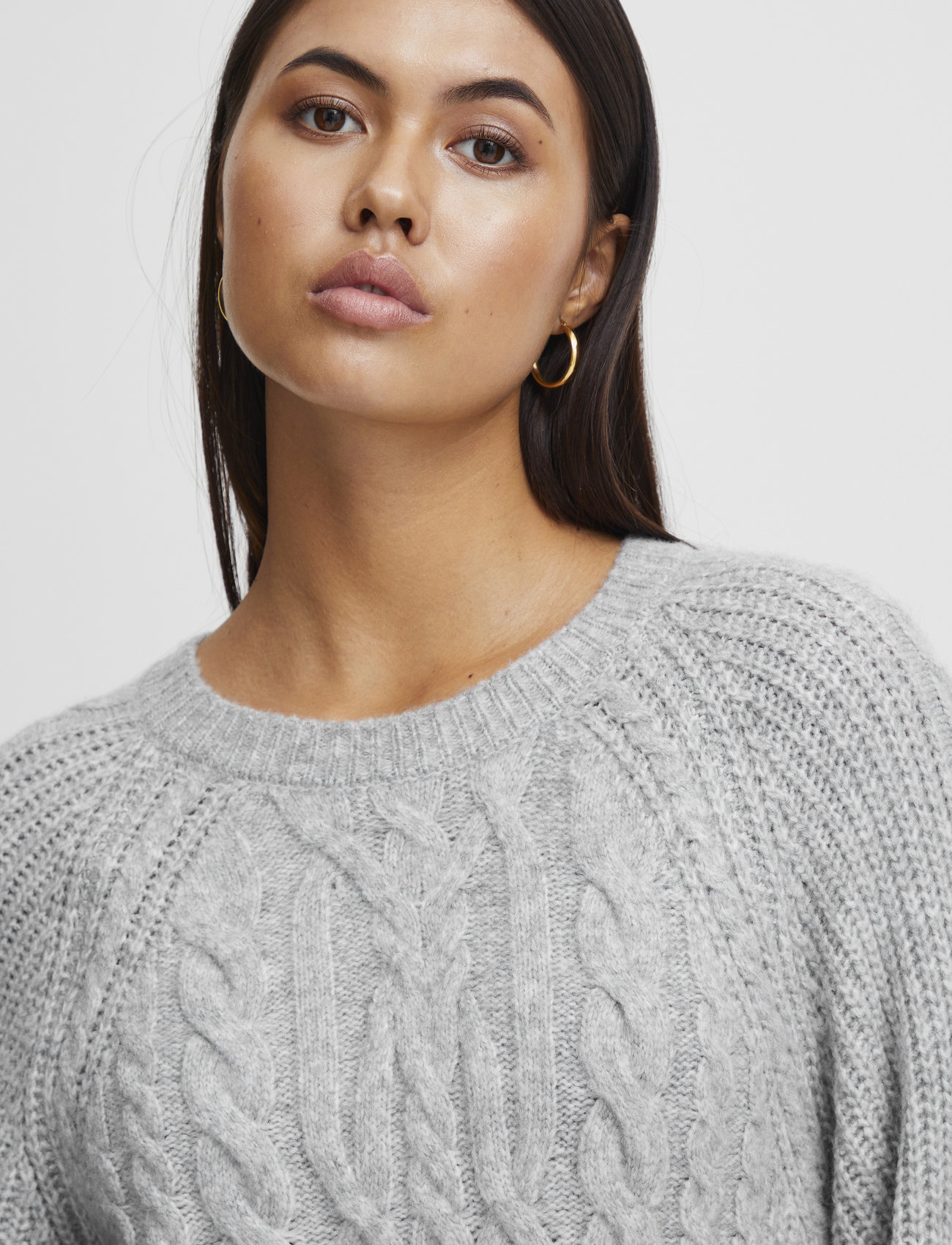 ICHI - IHMYLLE LS3 - grey melange as sample - 5