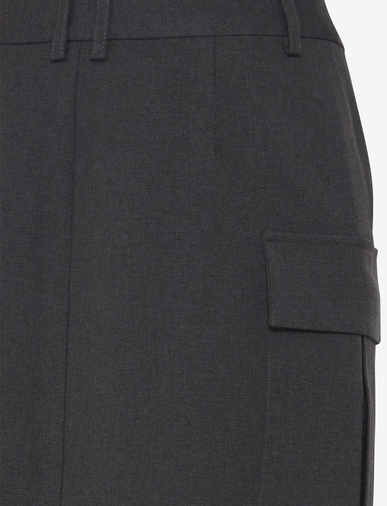 ICHI - IHZIMMIE SK - midi skirts - dark grey melange - 4