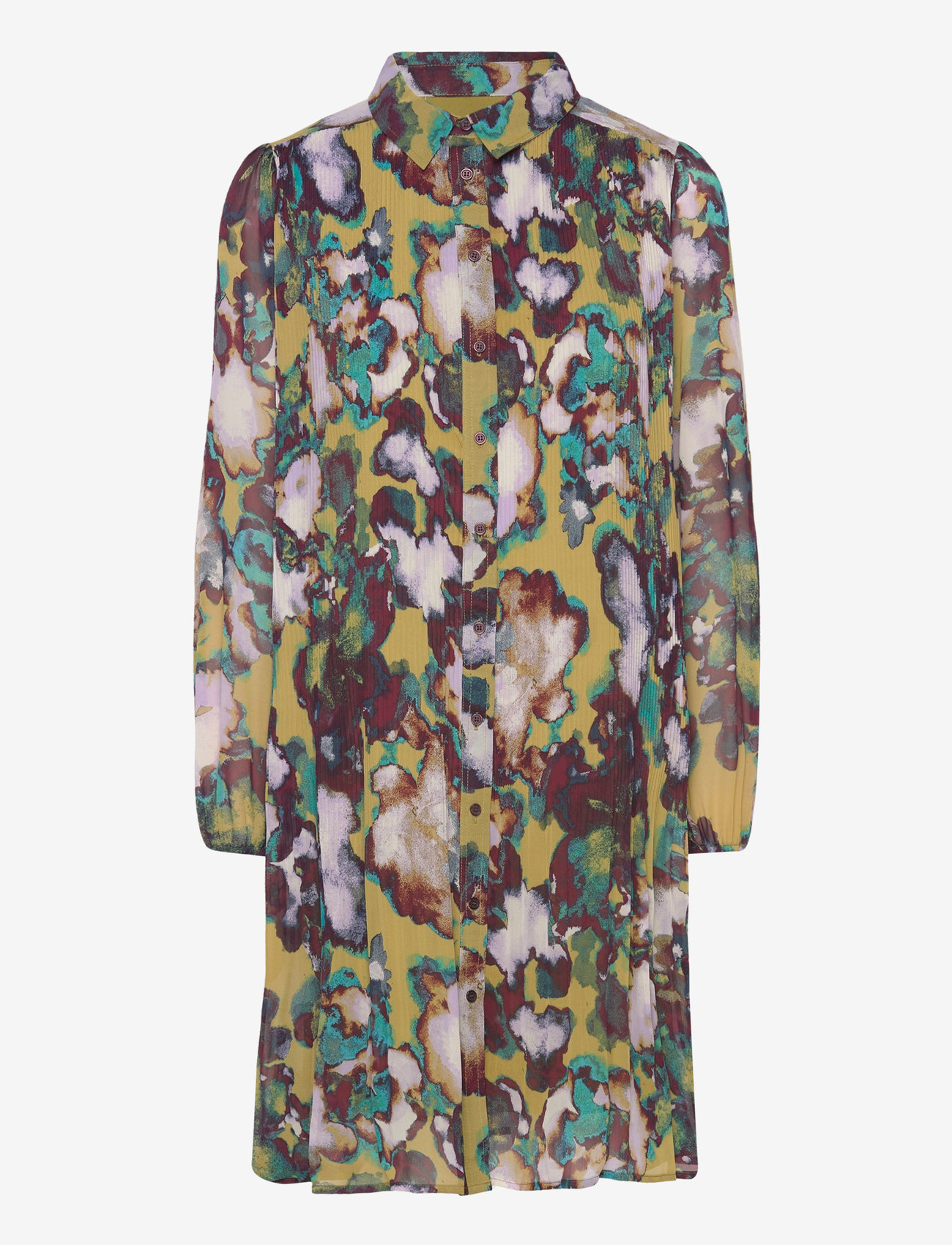 ICHI - IHRILLY DR - skjortekjoler - green moss multi aop - 0