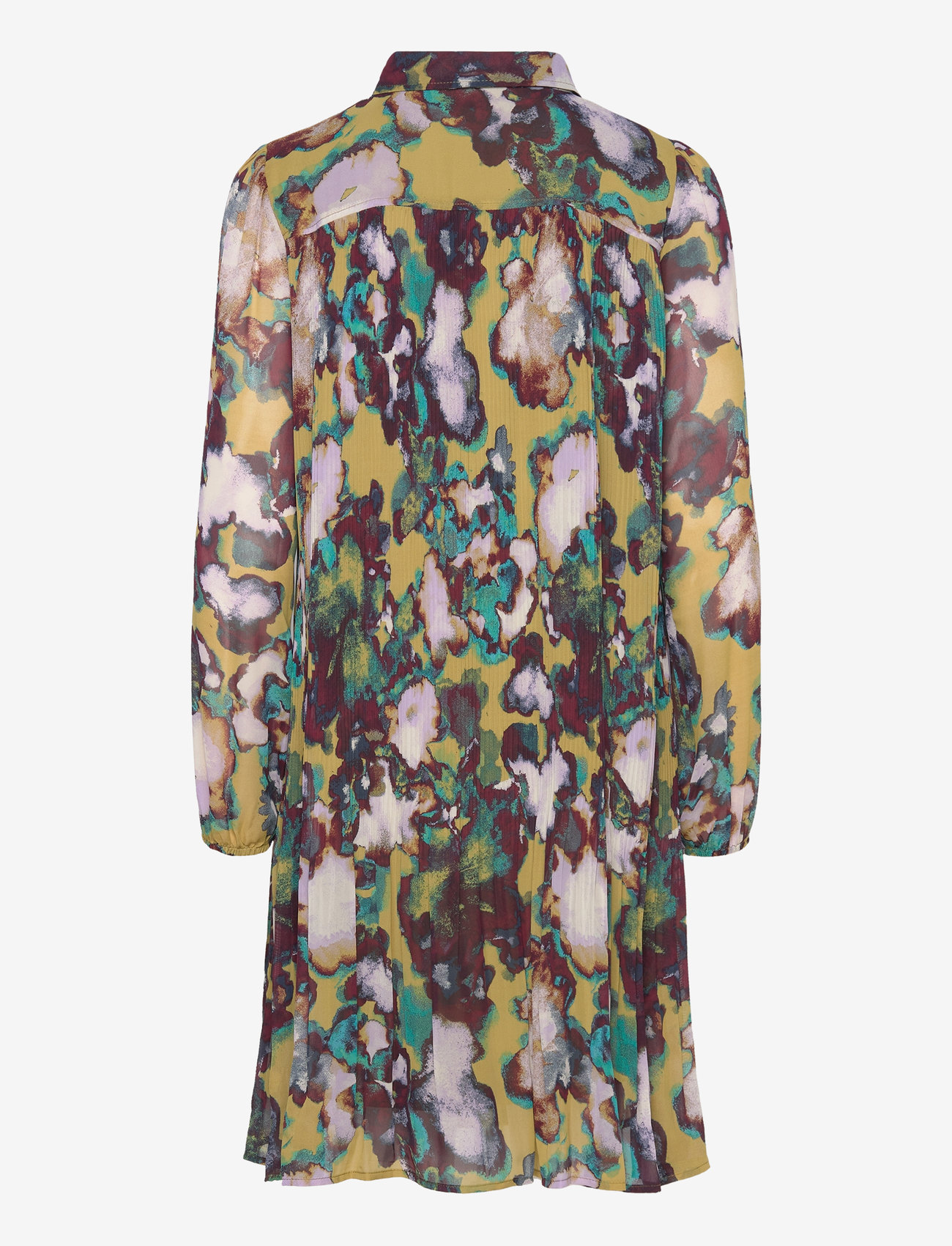 ICHI - IHRILLY DR - skjortekjoler - green moss multi aop - 1