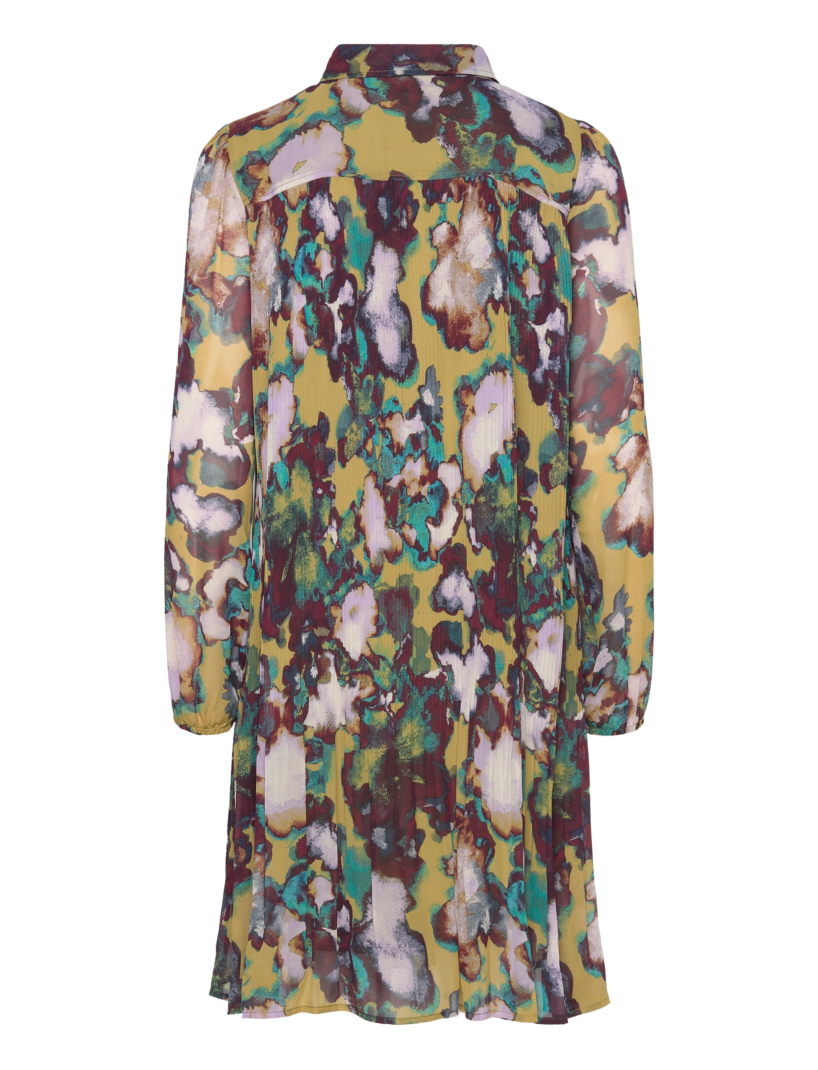 ICHI - IHRILLY DR - robes chemises - green moss multi aop - 2
