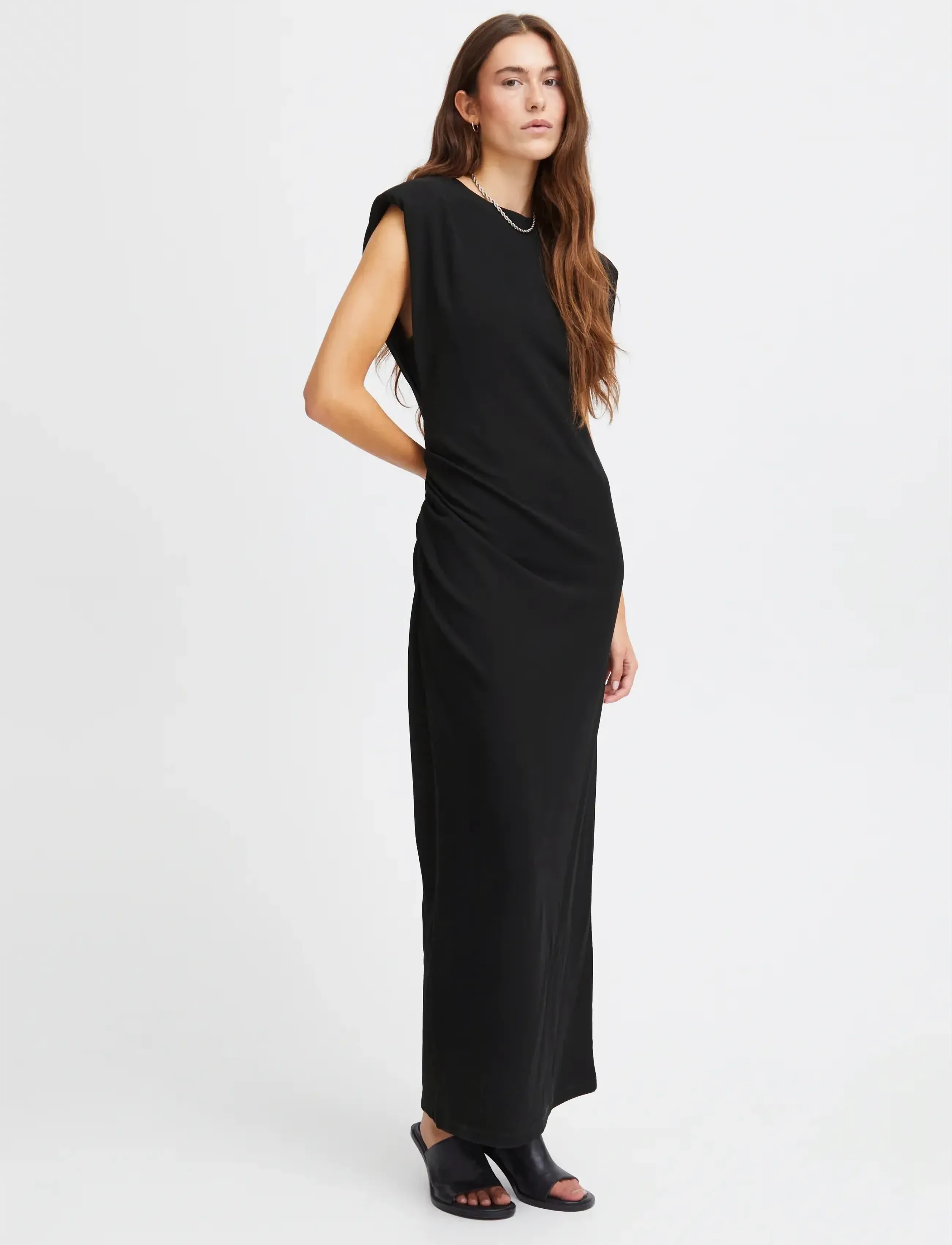 ICHI - IHKATINE DR - midi dresses - black - 4