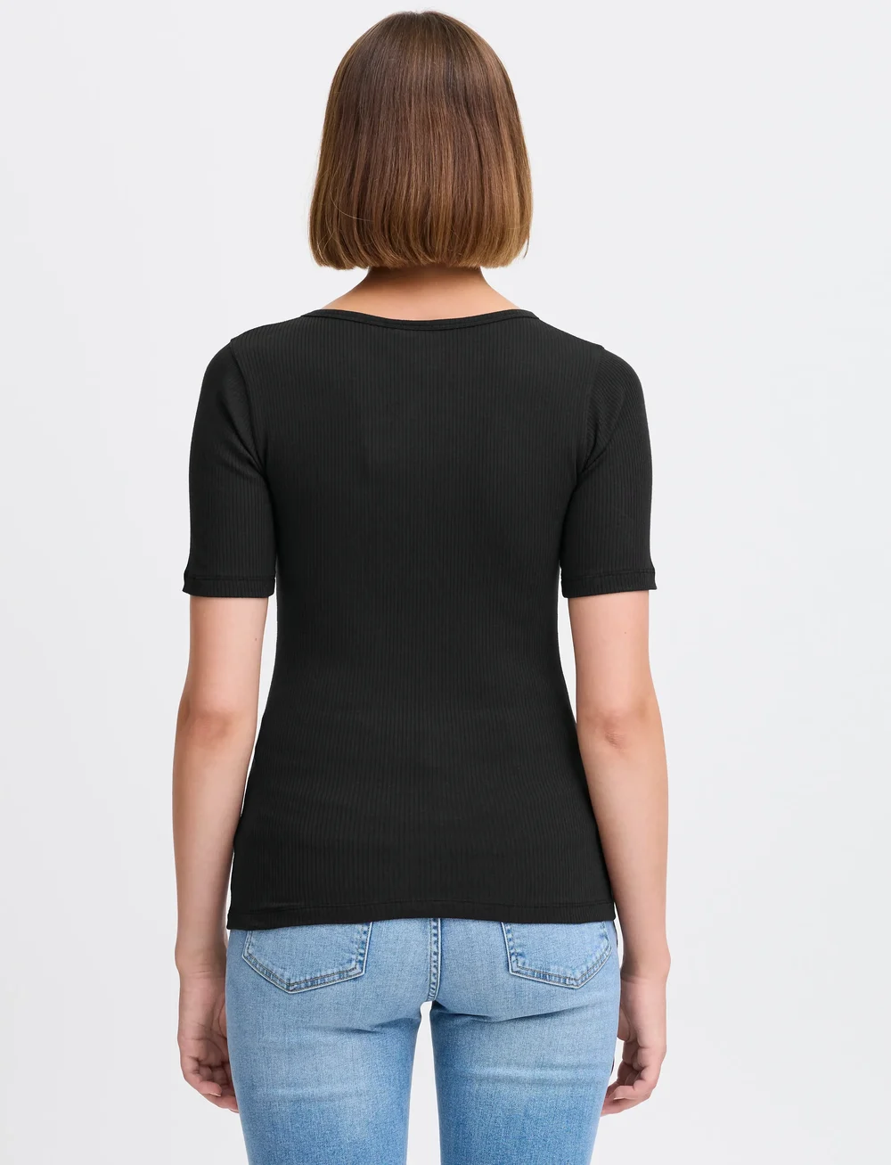 ICHI - IHPALMER RIB SS - t-särgid - black - 3