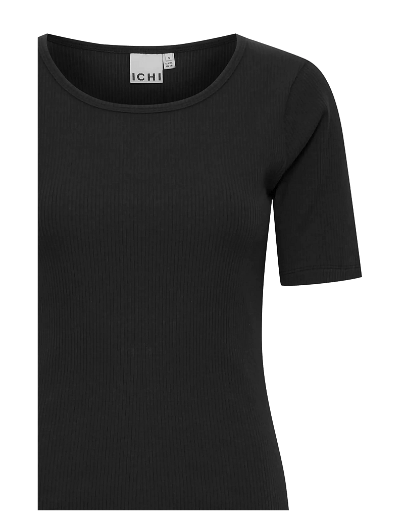ICHI - IHPALMER RIB SS - t-shirts - black - 3