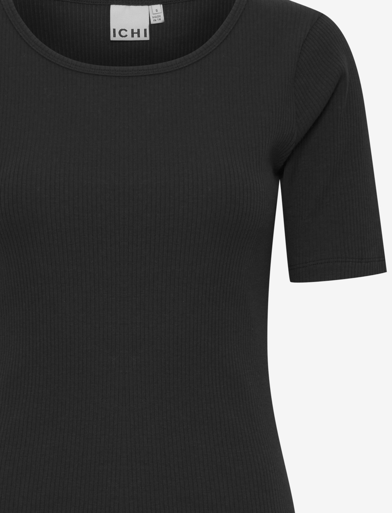 ICHI - IHPALMER RIB SS - efterårstøj - black - 4