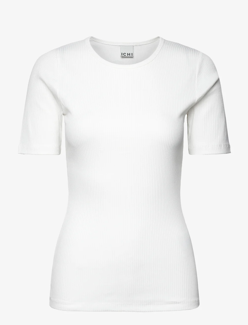 ICHI - IHPALMER RIB SS - t-shirts - cloud dancer - 1