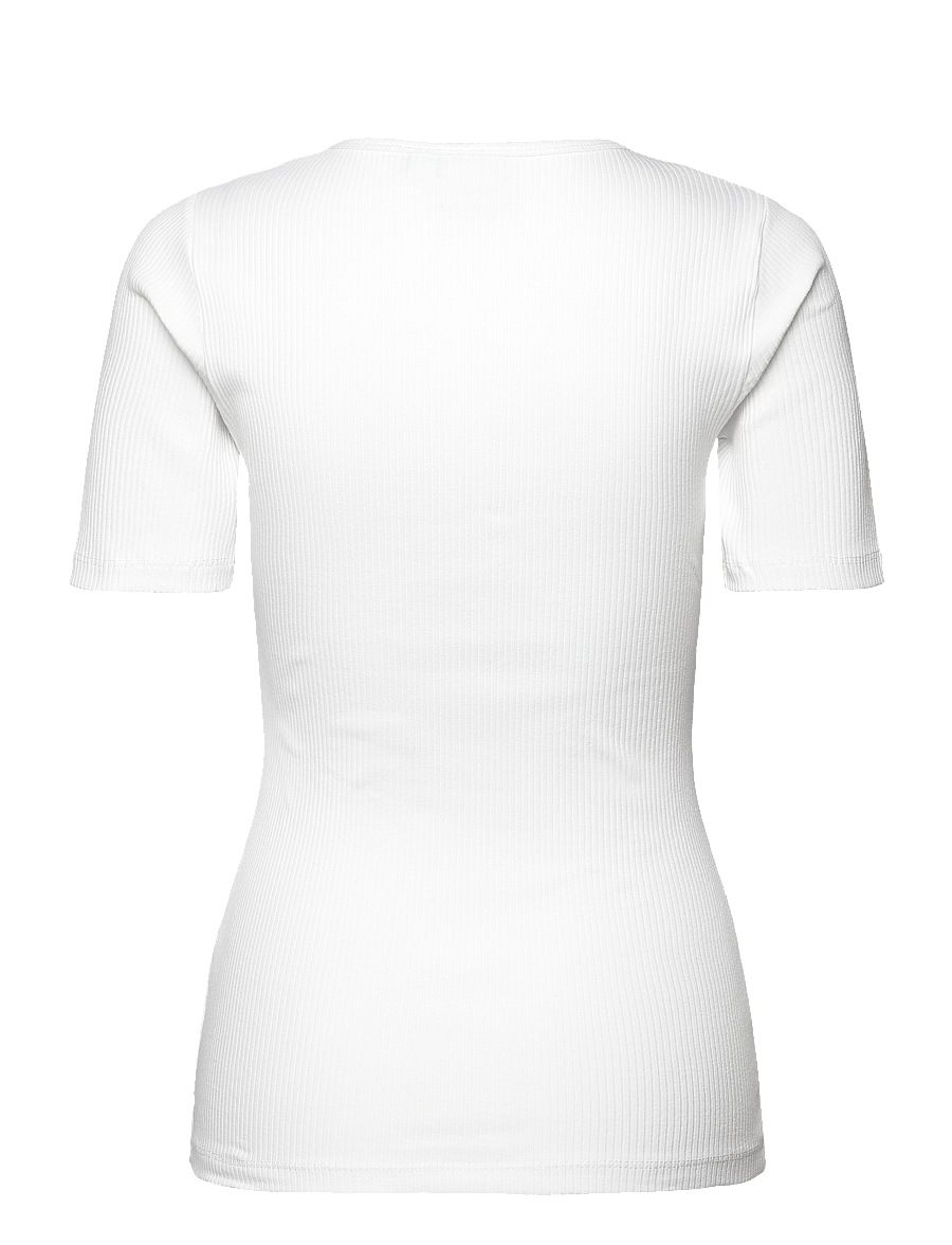 ICHI - IHPALMER RIB SS - t-shirts - cloud dancer - 2
