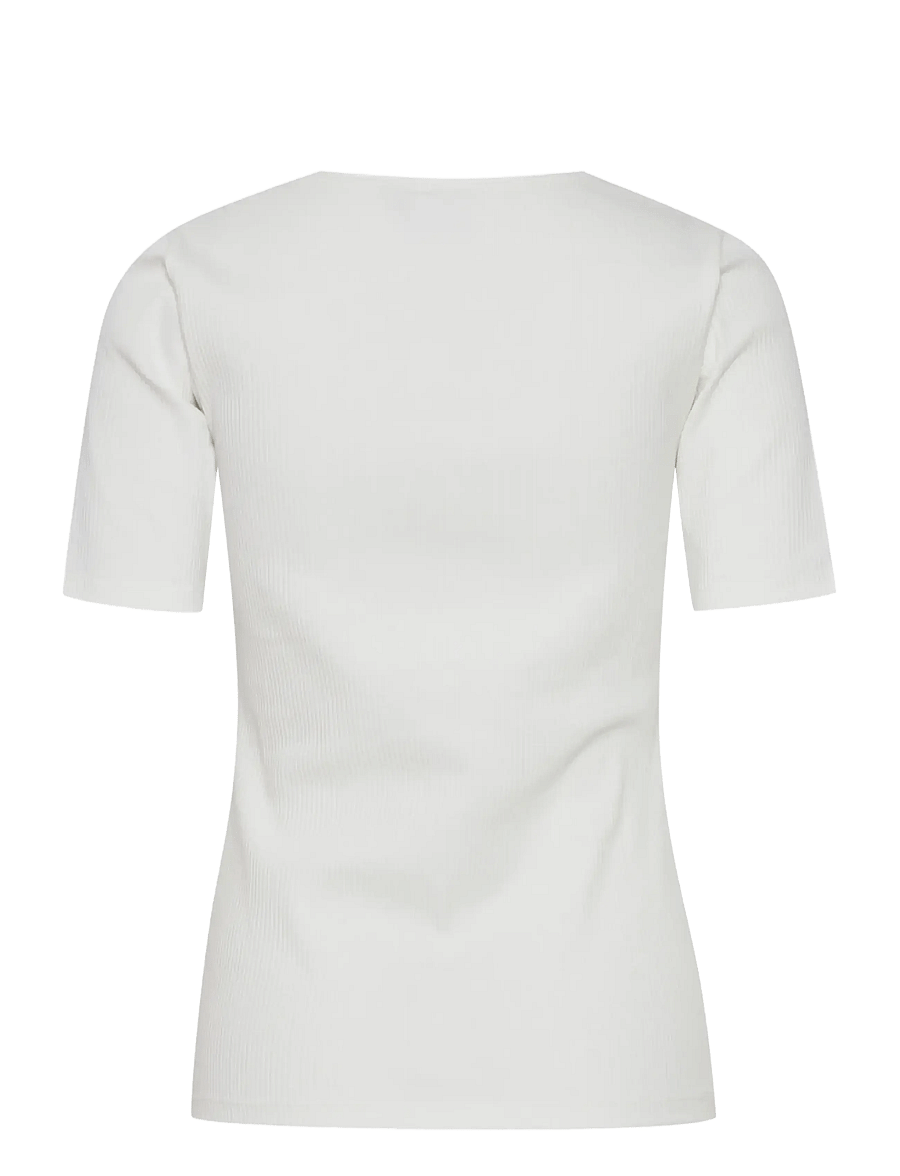 ICHI - IHPALMER RIB SS - t-shirts - cloud dancer - 2