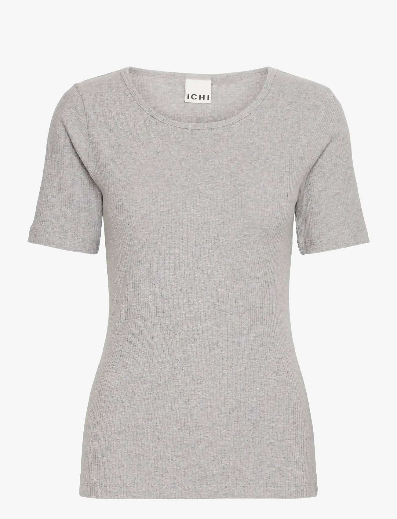 ICHI - IHPALMER RIB SS - herbstliche kleidung - grey melange - 0