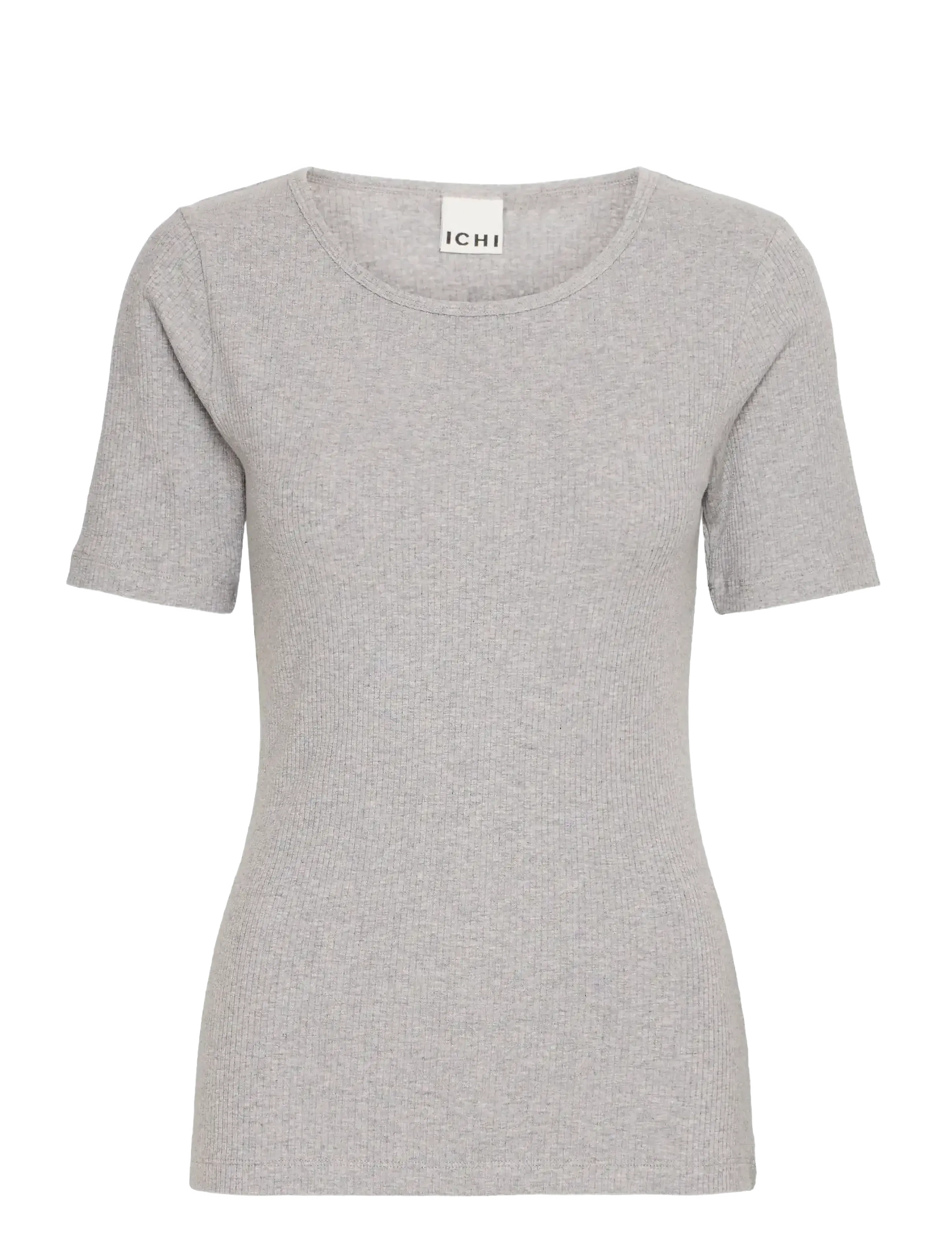 ICHI IHPALMER RIB SS - Kampagne - GREY MELANGE / grey